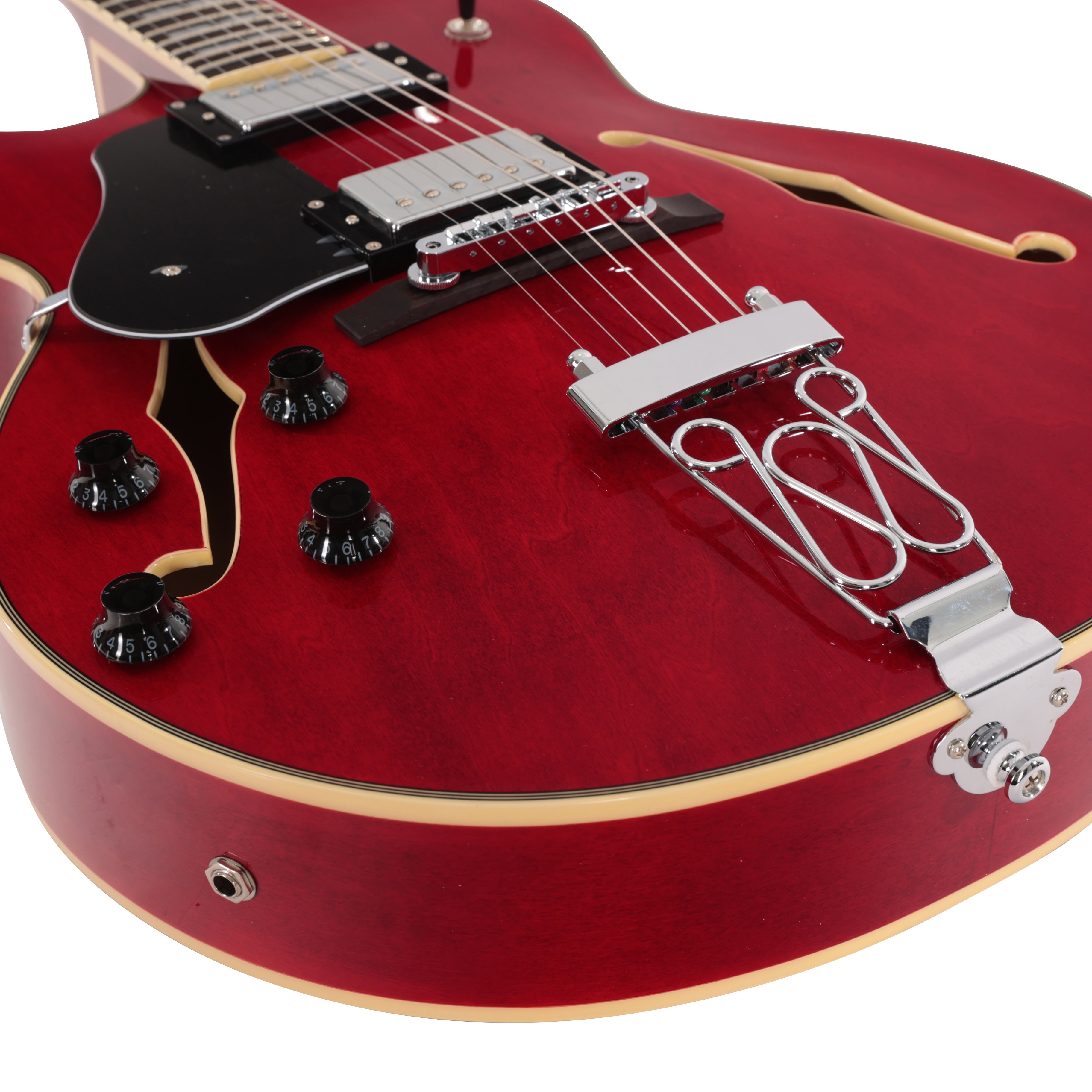 Sire Larry Carlton H7F Left Handed Electric Guitar in See Through Red - H7FLHSTR (7).jpg