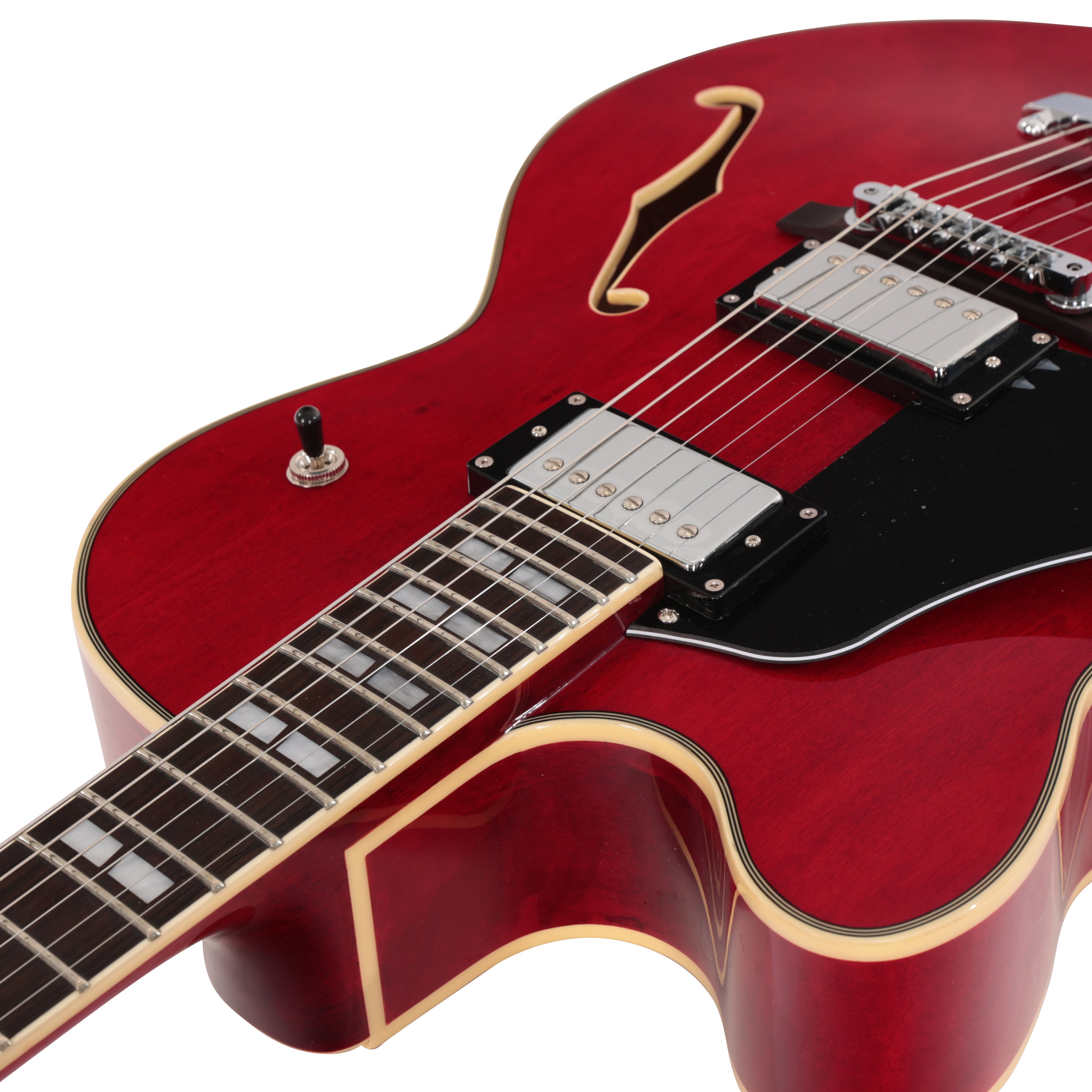 Sire Larry Carlton H7F Left Handed Electric Guitar in See Through Red - H7FLHSTR (9).jpg