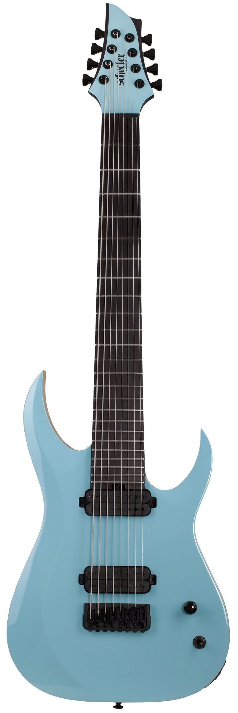 Schecter John Browne TAO-8 AZ Electric Guitar in Azure Blue