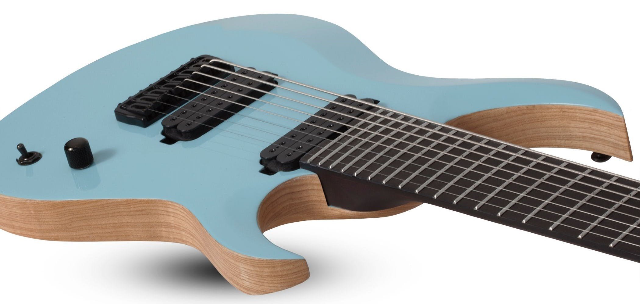 Schecter John Browne TAO-8 AZ Electric Guitar in Azure Blue