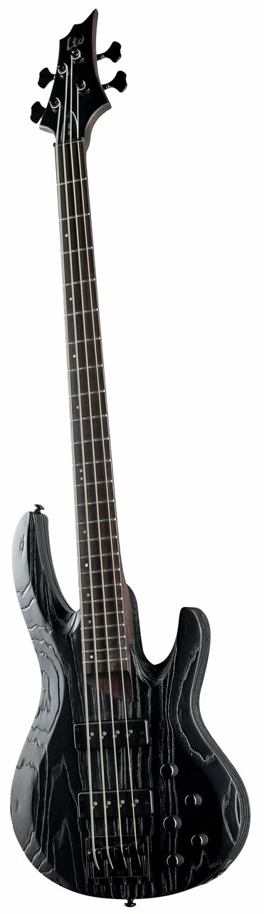 ESP LTD ML B-4 Bass Guitar in Black Blast - 10011354-ML-B4_BLKBLAST_ANGLED.jpg
