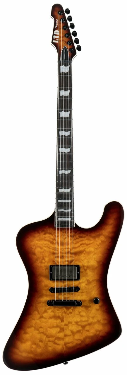 ESP LTD Phoenix-1001 QM Electric Guitar in Tobacco Sunburst - 10011374-PHOENIX-1001_TSB_FRONT.jpg