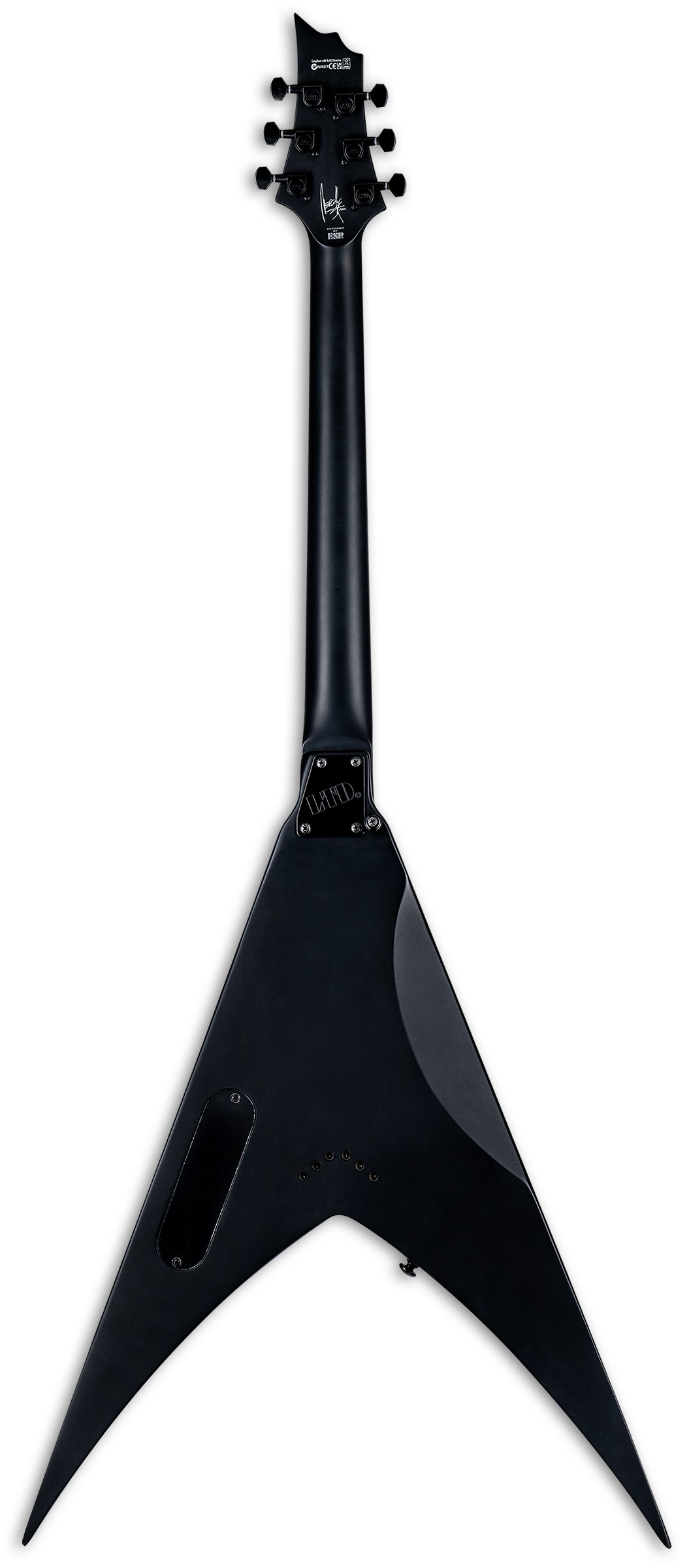 ESP LTD HEX-200 Nergal Signature Electric Guitar in Black Satin