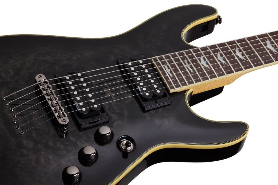 Schecter Omen Extreme 7 Electric Guitar in See-Thru Black - 45817-tmpD771.jpg