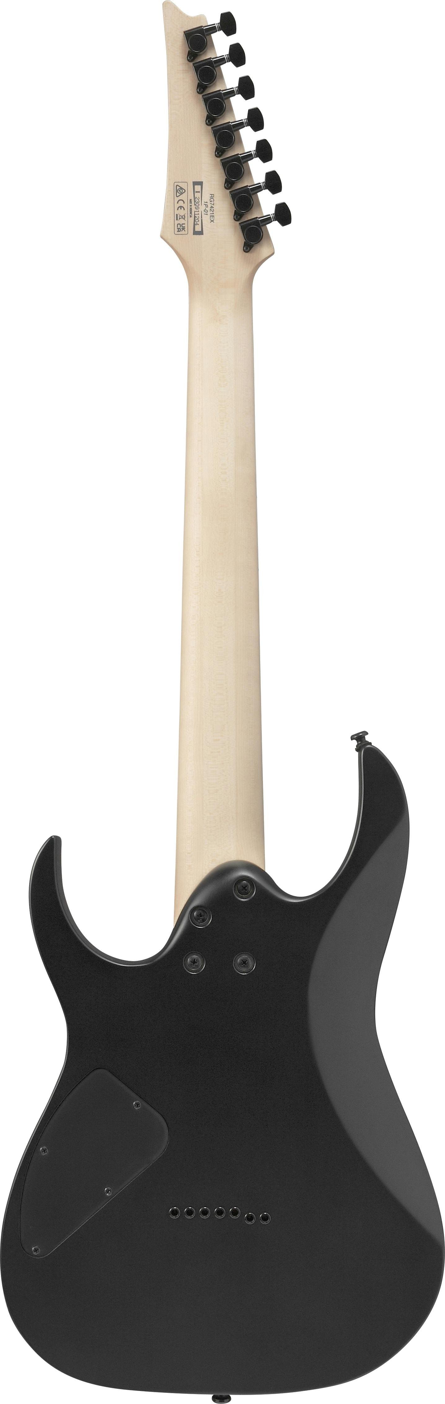 Ibanez RG7421EX-BKF 7-String Electric Guitar in Black Flat - RG7421EX-BKF-RG7421EX-black-flat-back.jpg