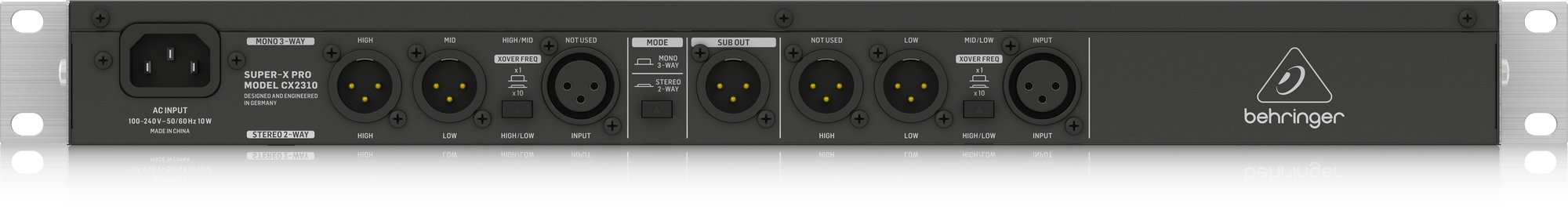 Behringer CX2310 V2 Stereo 2-Way/Mono 3-Way Crossover - Andertons