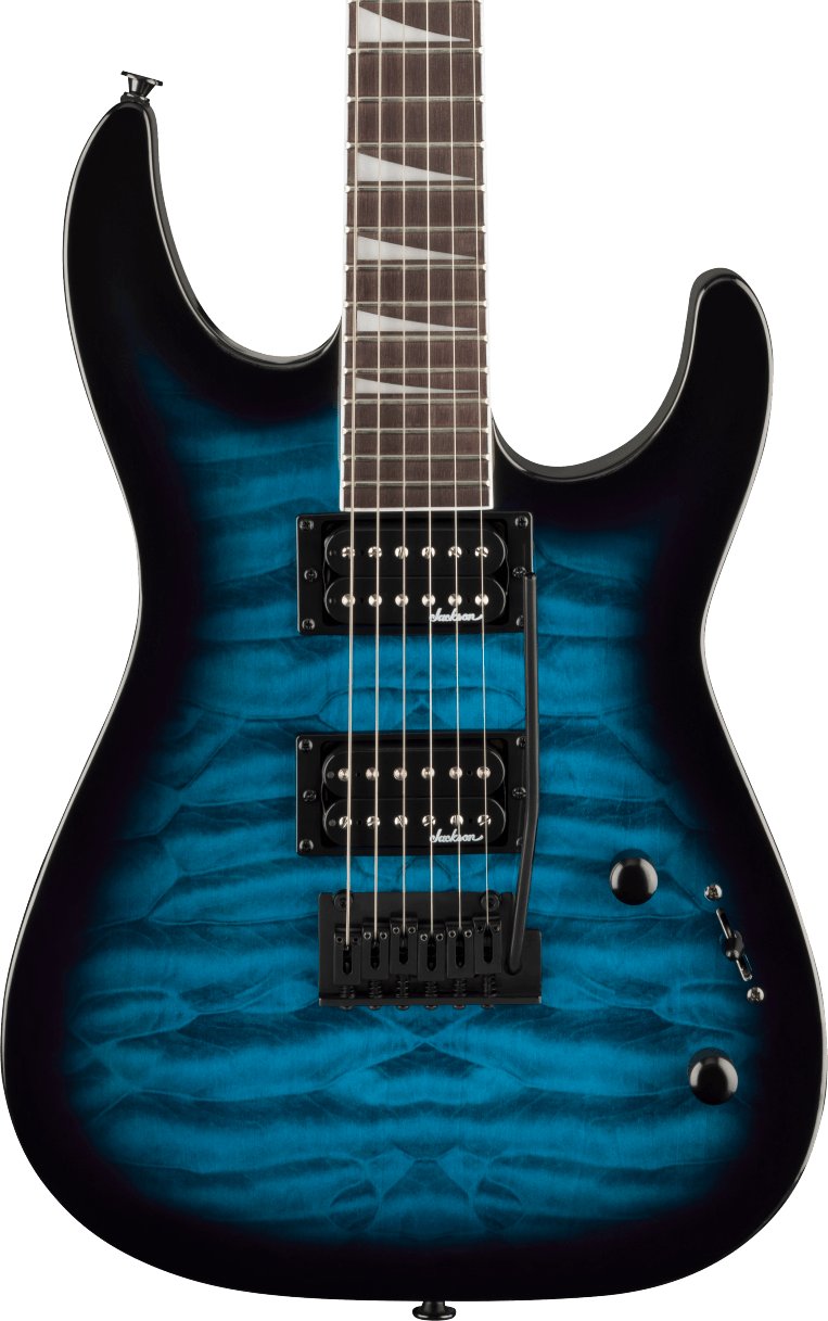 Jackson JS Series Dinky JS20 2PT in Transparent Blue Burst - 2910211586-2910211586_jac_ins_frt_1_rr-hero.jpg