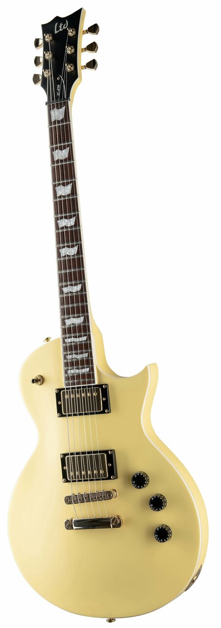 ESP LTD EC-256 Eclipse Electric Guitar In Vintage Gold Satin - 10011359-EC-256_VGS_ANGLED.jpg