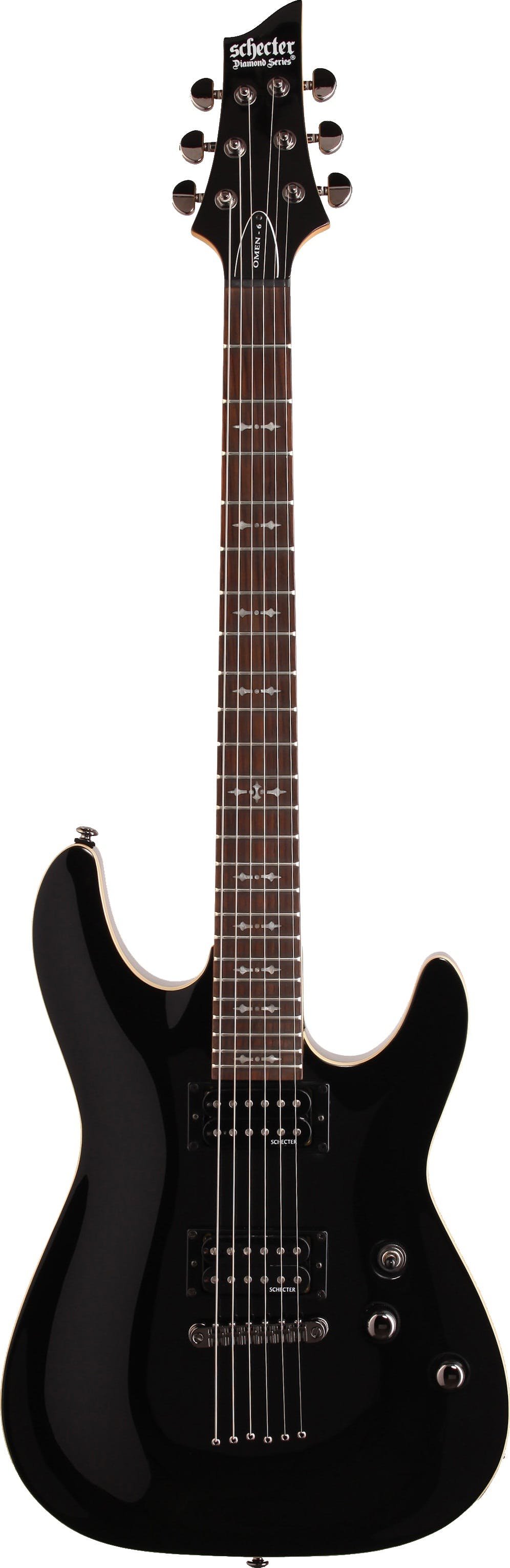 Schecter Omen 6 Electric Guitar in Black - Andertons Music Co.