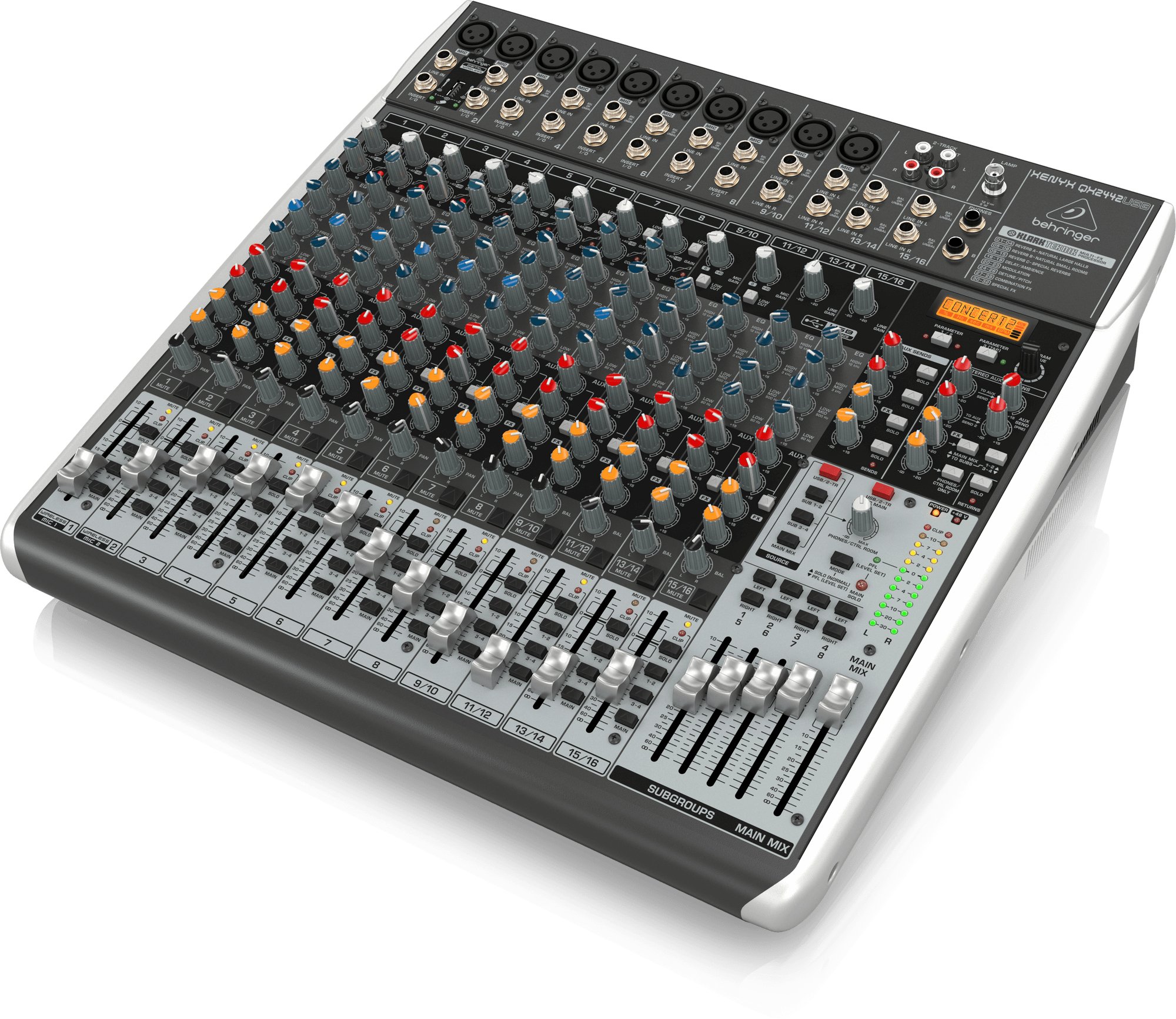Behringer QX2442USB Analog Mixer with Effects - Andertons Music Co.