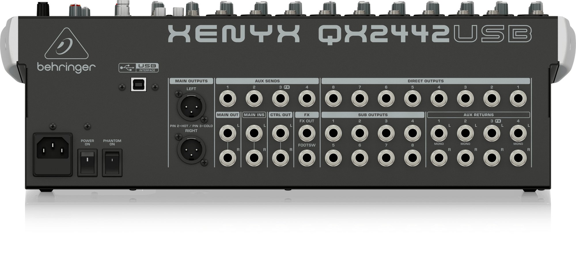 Behringer QX2442USB Analog Mixer with Effects - Andertons Music Co.