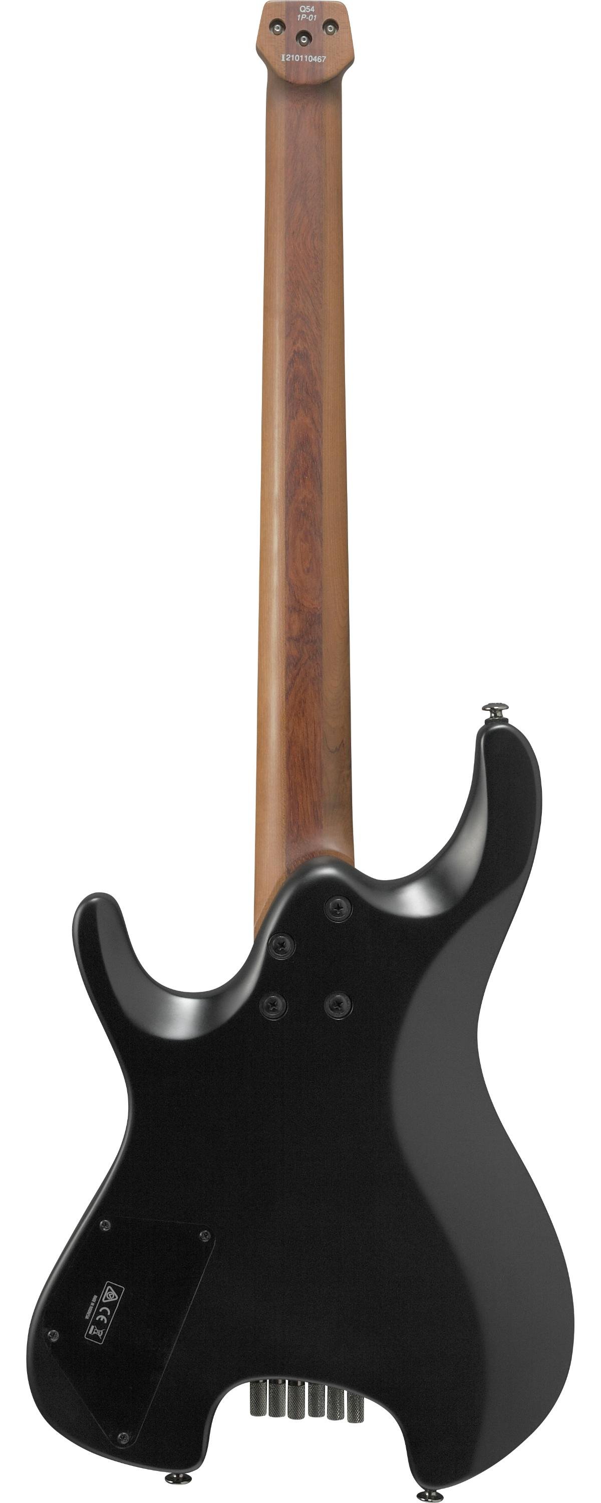 Ibanez Q54-BKF Q Series Headless Electric Guitar HSS in Black Flat