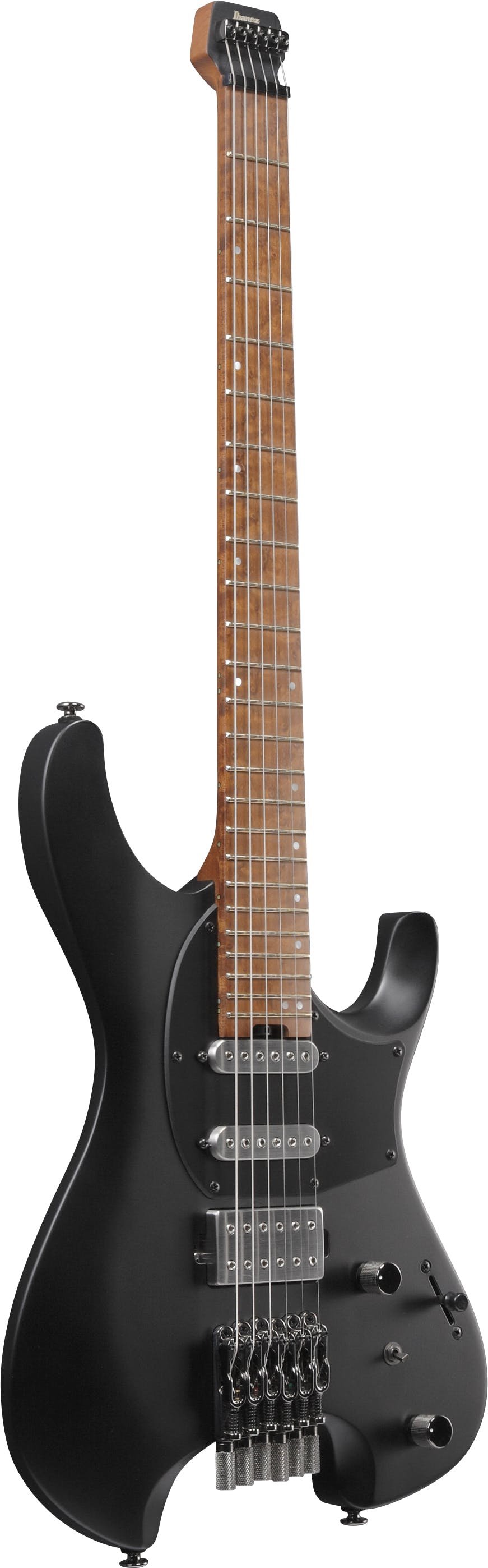 Ibanez Q54-BKF Q Series Headless Electric Guitar HSS in Black Flat - 446358-Ibanez-Q-Series-Headless-Guitar-HSS-Black-Flat-Angle.jpg