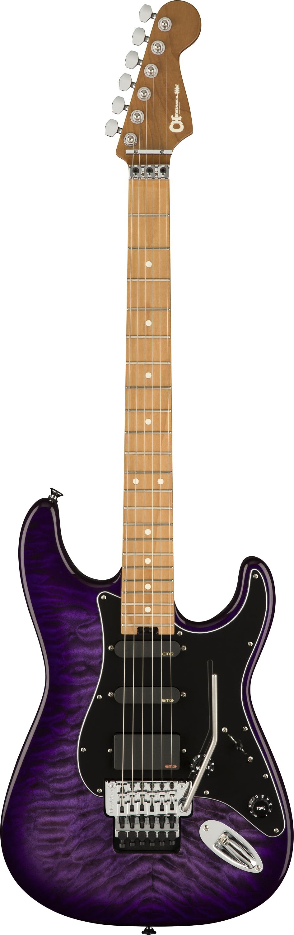 Charvel Marco Sfogli Signature Pro-Mod So-Cal Style 1 HSS FR CM QM Electric Guitar in Transparent Purple Burst - 517269-Charvel-Marco-Sfogli-Pro-Mod-So-Cal-Style-1-HSS-FR-CM-QM-Purple.jpg