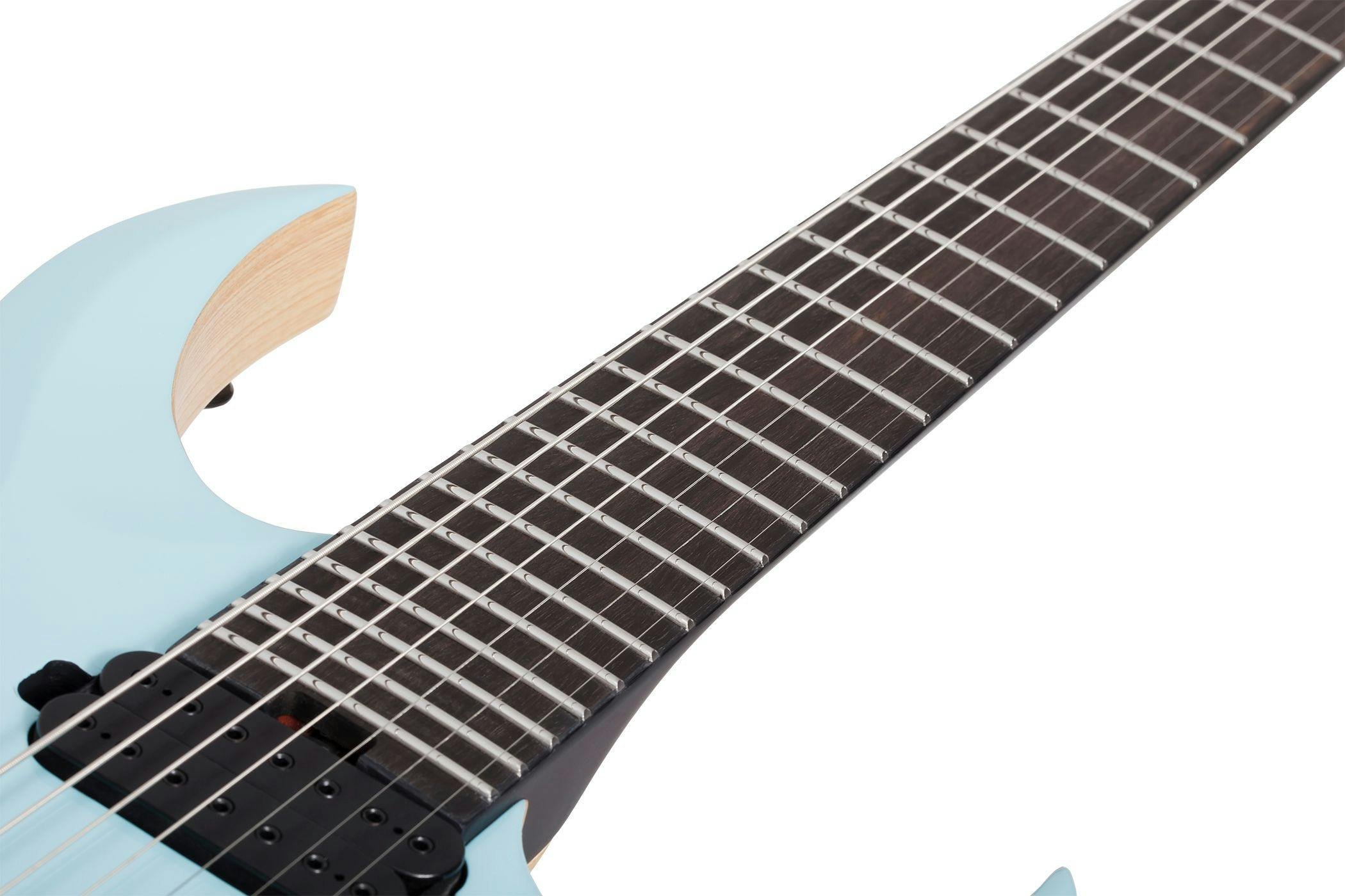 Schecter John Browne TAO-7 AZ Electric Guitar in Azure Blue