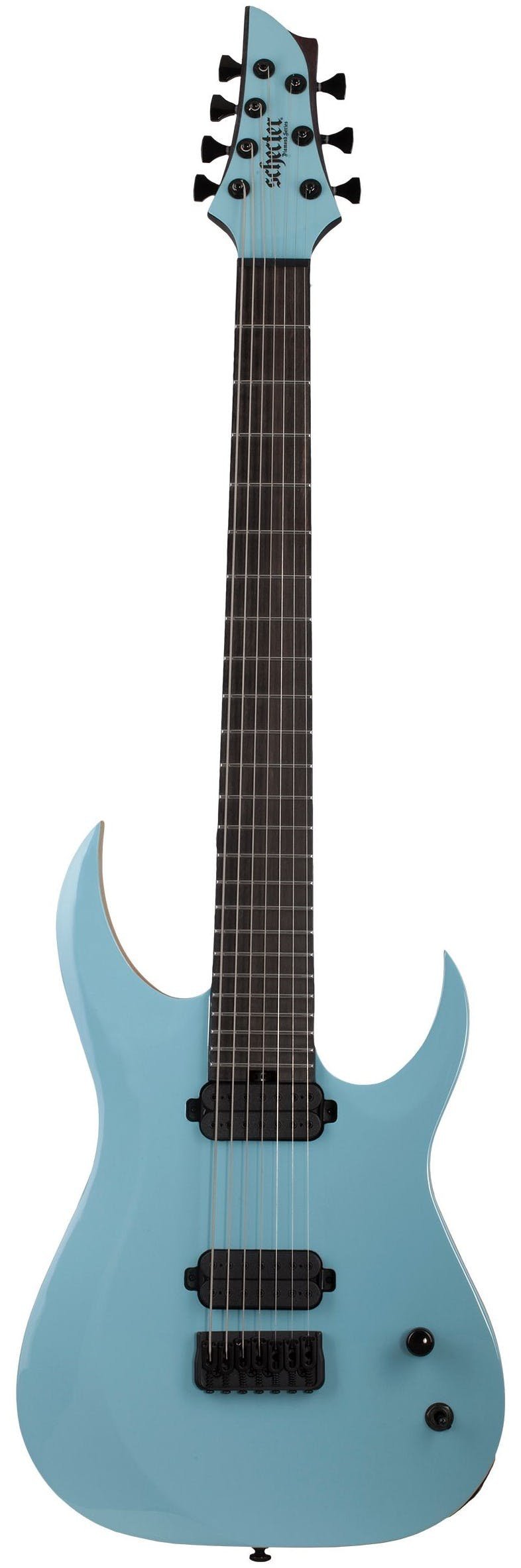 Schecter John Browne TAO-7 AZ Electric Guitar in Azure Blue
