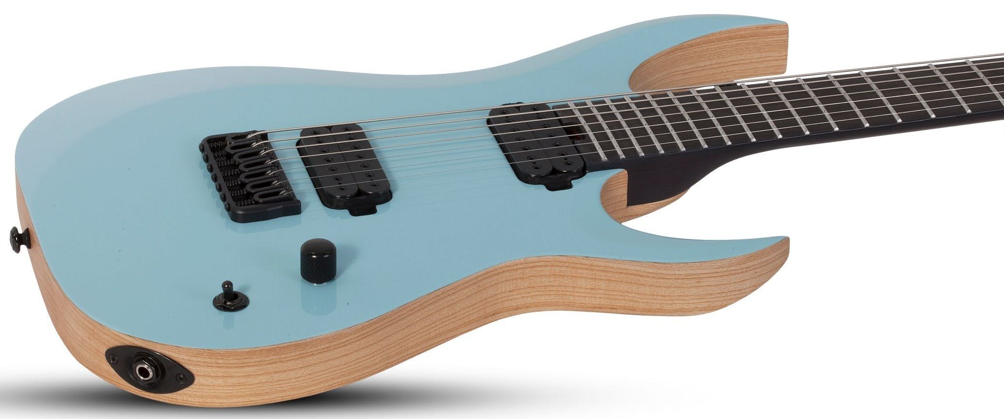 Schecter John Browne TAO-7 AZ Electric Guitar in Azure Blue
