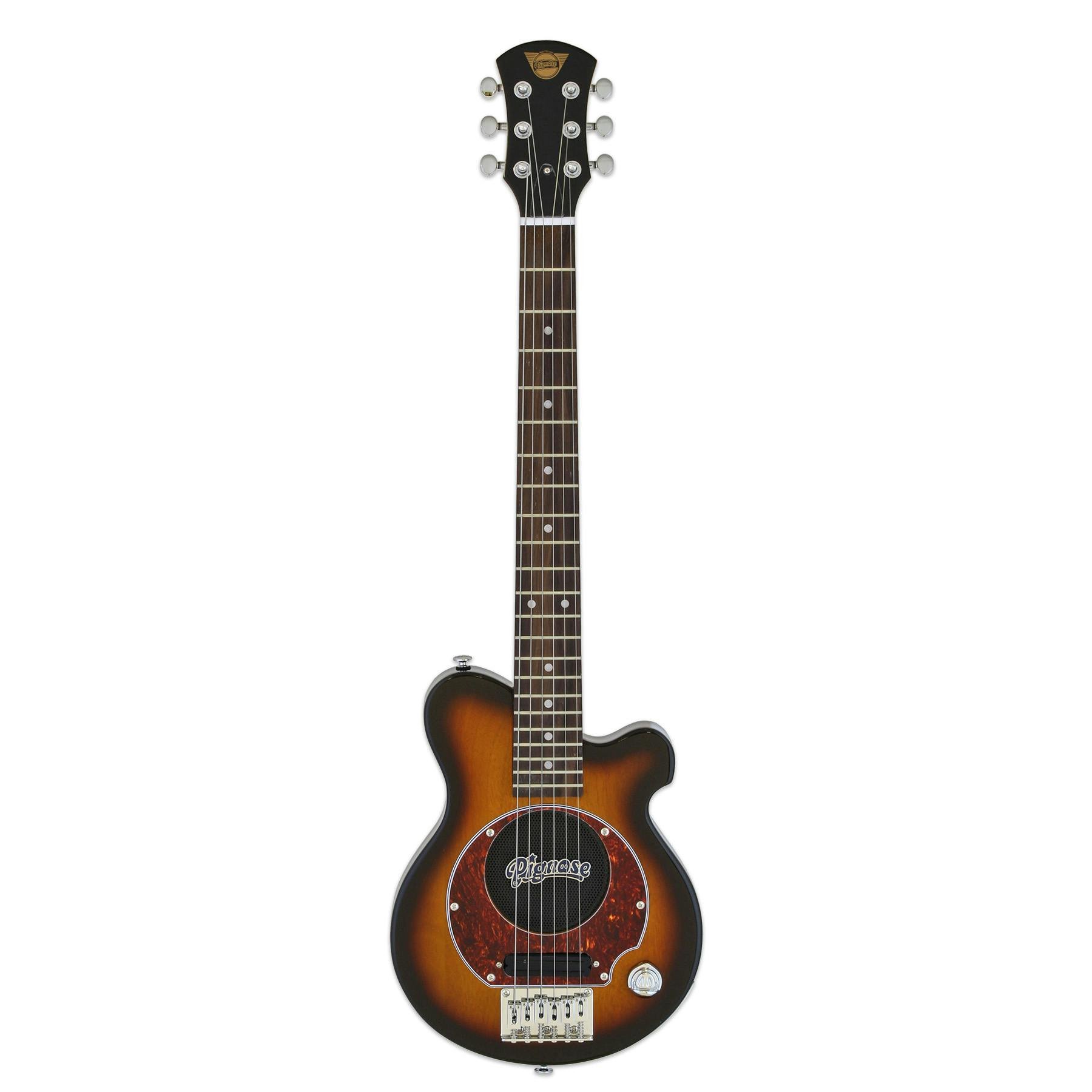 Pignose PGG-200 Electric Guitar with Built-in Amplifier in Brown Sunburst - PGG-200-BS-2.jpg