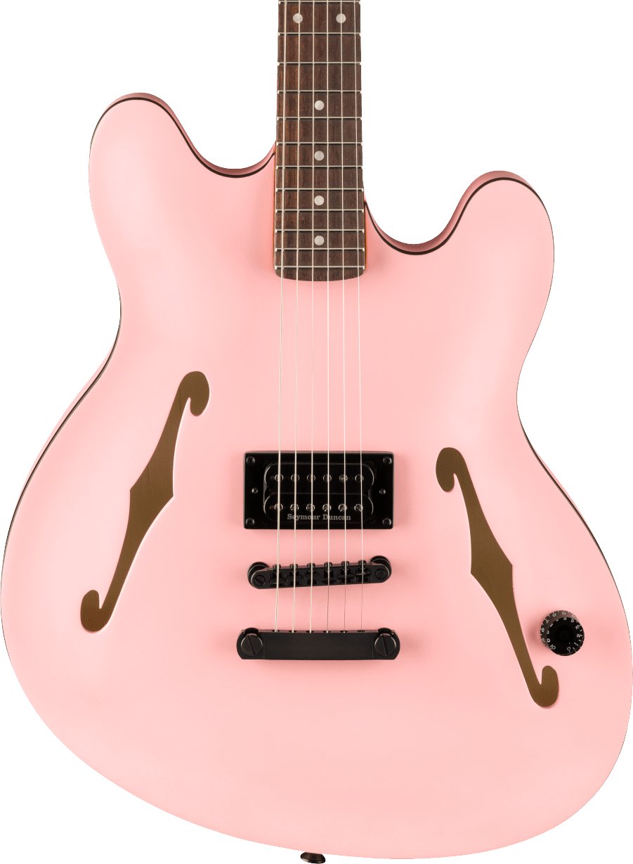 Fender Tom DeLonge Starcaster In Satin Shell Pink - Andertons