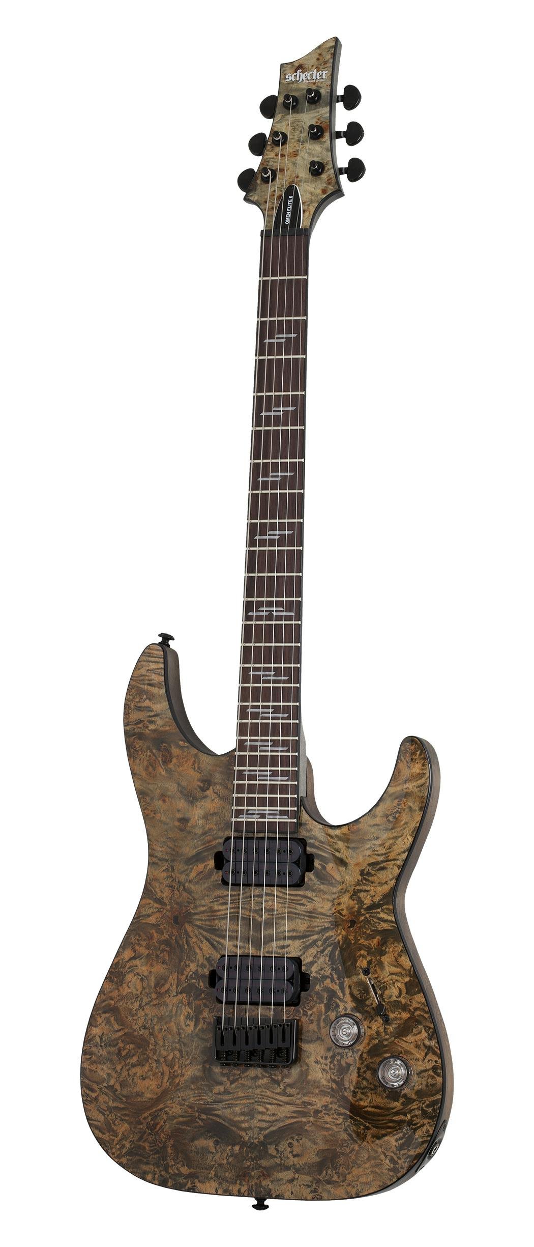 Schecter Omen Elite 6 in Charcoal - 408882-OMEN ELITE-6 CHAR 2451 TILT.jpg