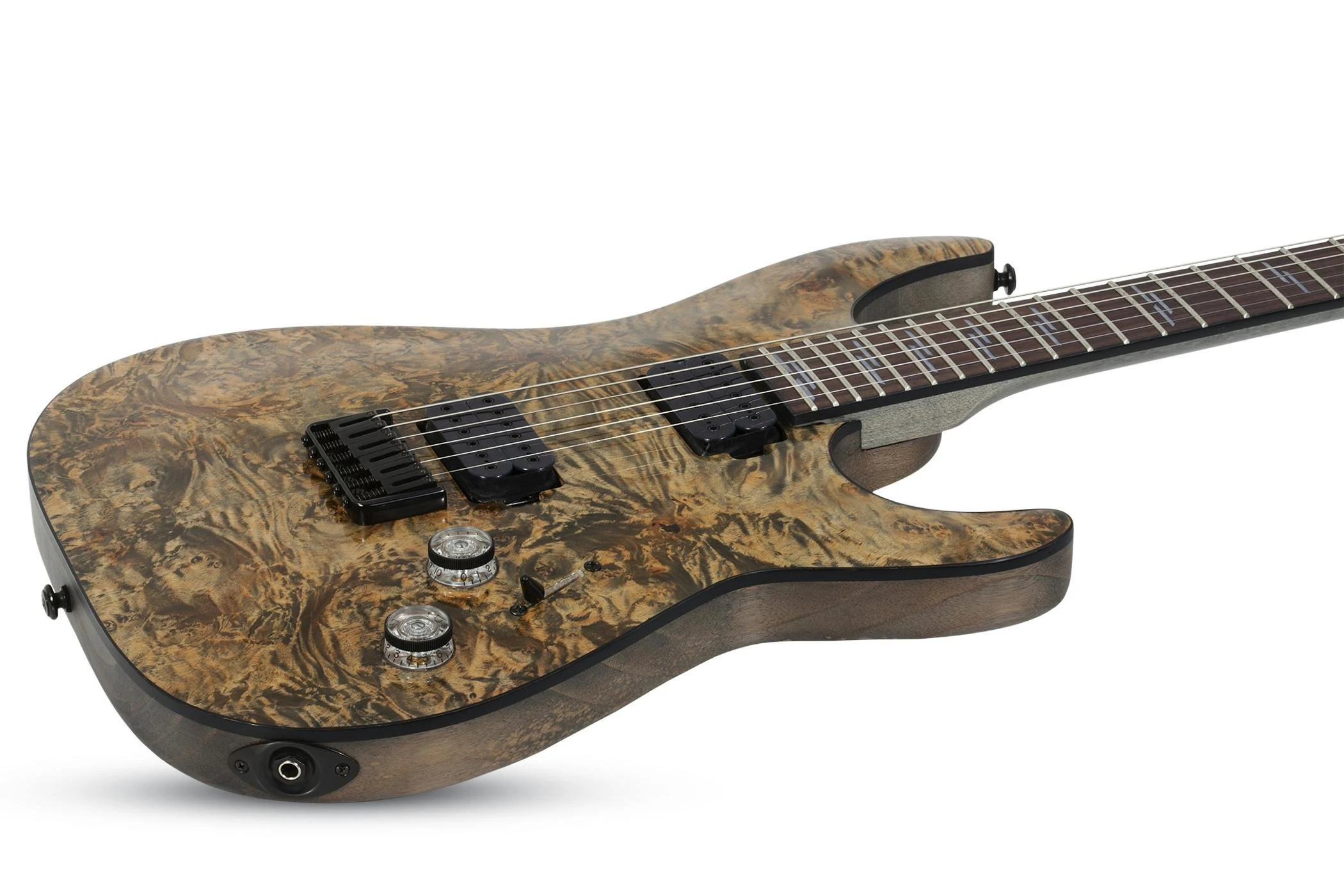Schecter Omen Elite 6 in Charcoal - 408891-OMEN ELITE-6 CHAR 2451 MF TILT.jpg