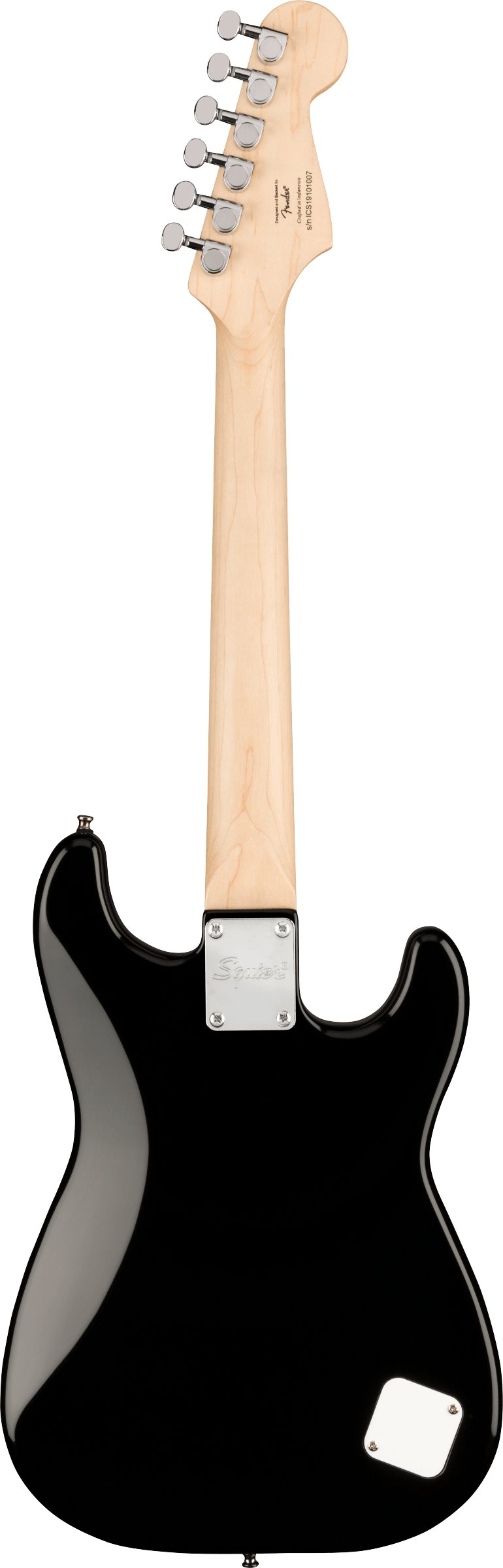 Squier Mini Strat Left Handed Electric Guitar in Black - 390824-0370123506_gtr_back_001_rr.jpg