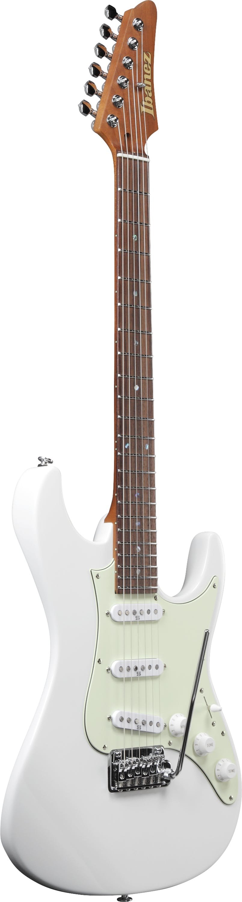 Ibanez LM1 Luca Mantovanelli Signature Electric Guitar in Luna White - LM1-Ibanez-LM1-Luca-Mantovanelli-Electric-Guitar-Luna-White-Angle.jpg