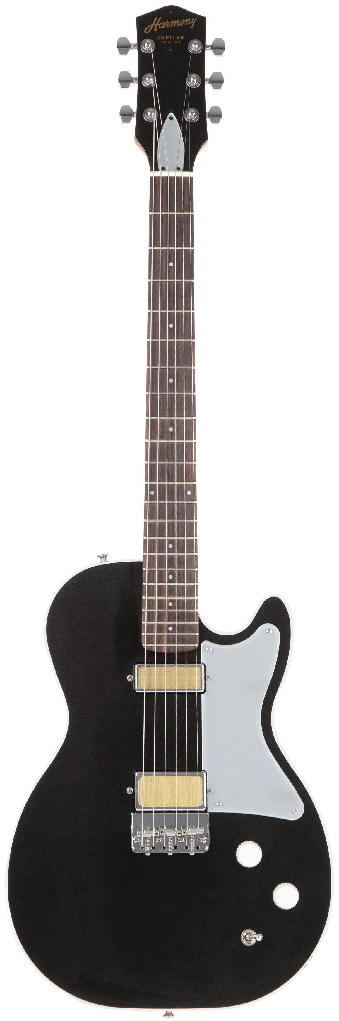 Harmony Standard Jupiter Thinline Electric Guitar in Space Black - HMN-0111029105-Harmony-Standard-Jupiter-Thinline-Electric-Guitar-in-Space-Black-Front.jpg