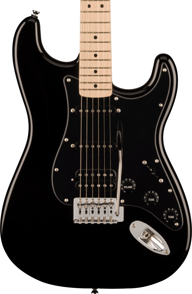 Squier Sonic Stratocaster HSS Electric Guitar in Black - Andertons