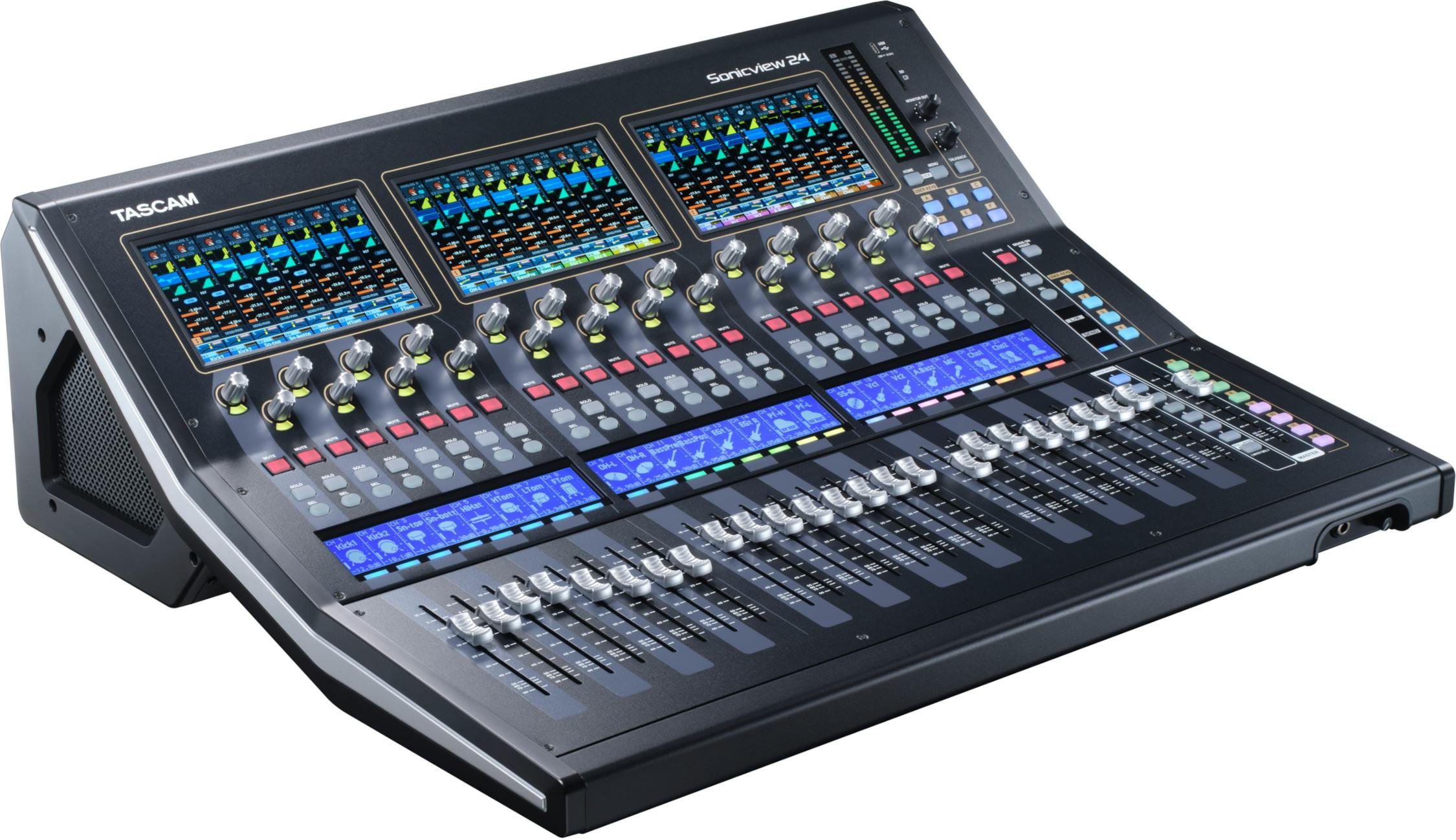 Tascam Sonicview 24 Digital Mixing Console with 3 Touch Screens & 24 Mic-pres - SONICVIEW24-Tascam_Sonicview_24_Right.jpg