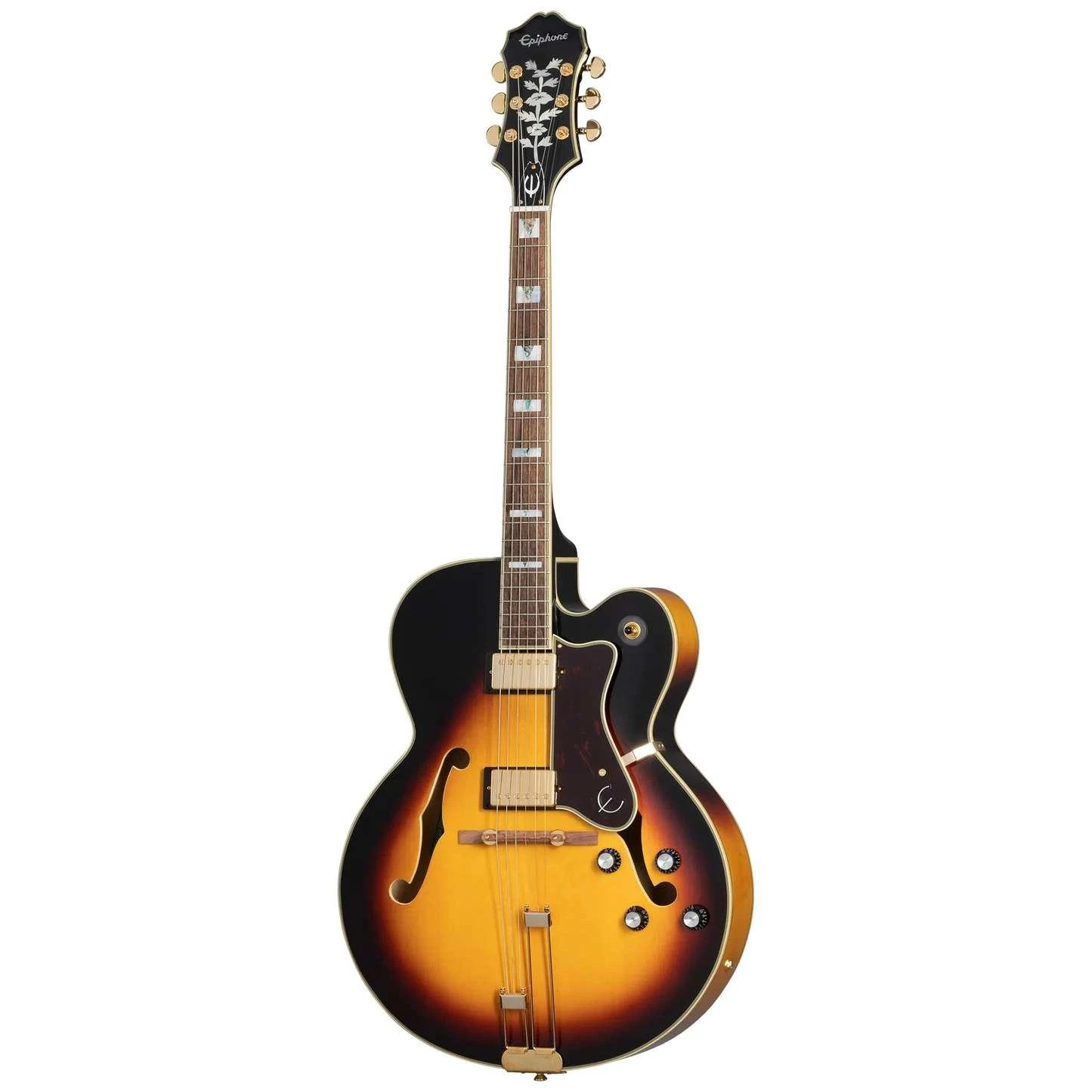 Epiphone Original Broadway Hollow Body Electric Guitar in Vintage Sunburst - EOBDWVSGH1 (6).jpg