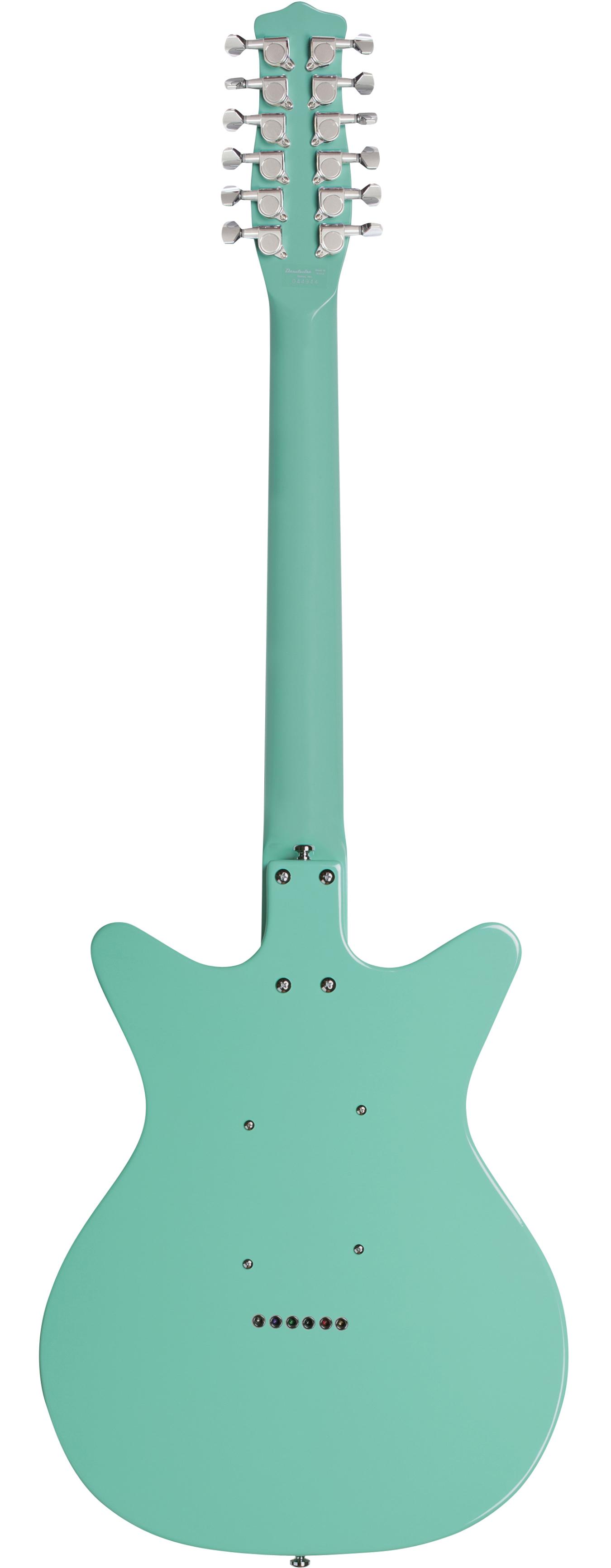 Danelectro Vintage 12-String Electric Guitar in Dark Aqua - DC59AQU-12-Back.jpg
