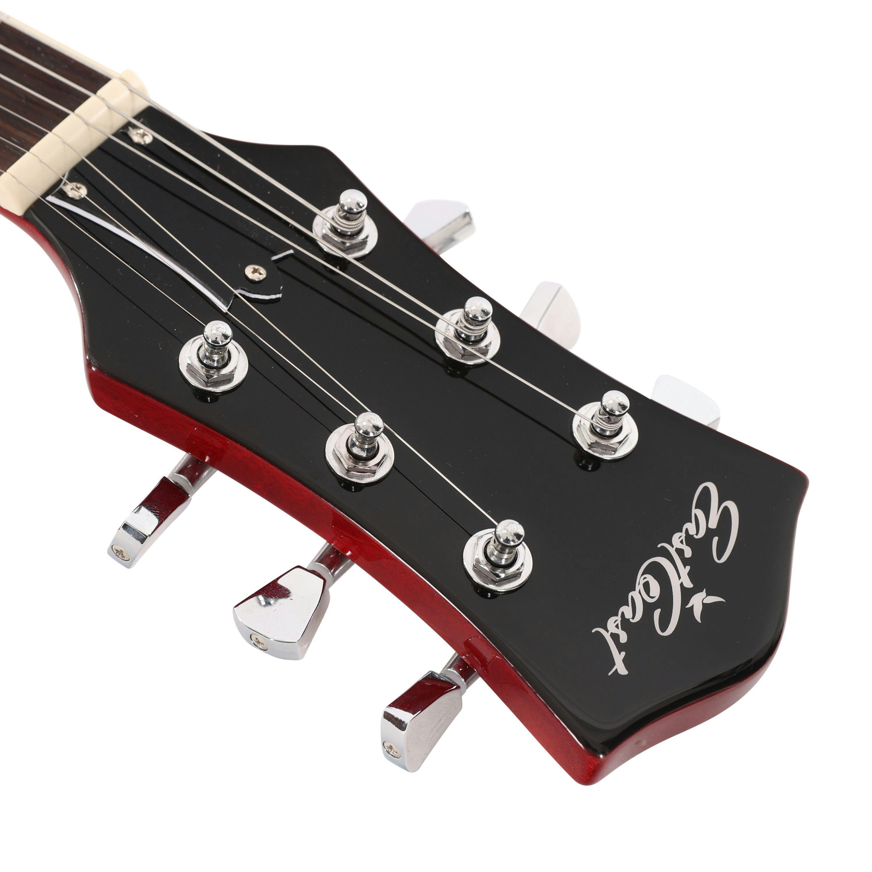 EastCoast L1 Electric Guitar in Cherry Sunburst Rosewood Fretboard - 477746-EastCoast-L1-Electric-Guitar-Cherry-Sunburst-Headstock.jpg