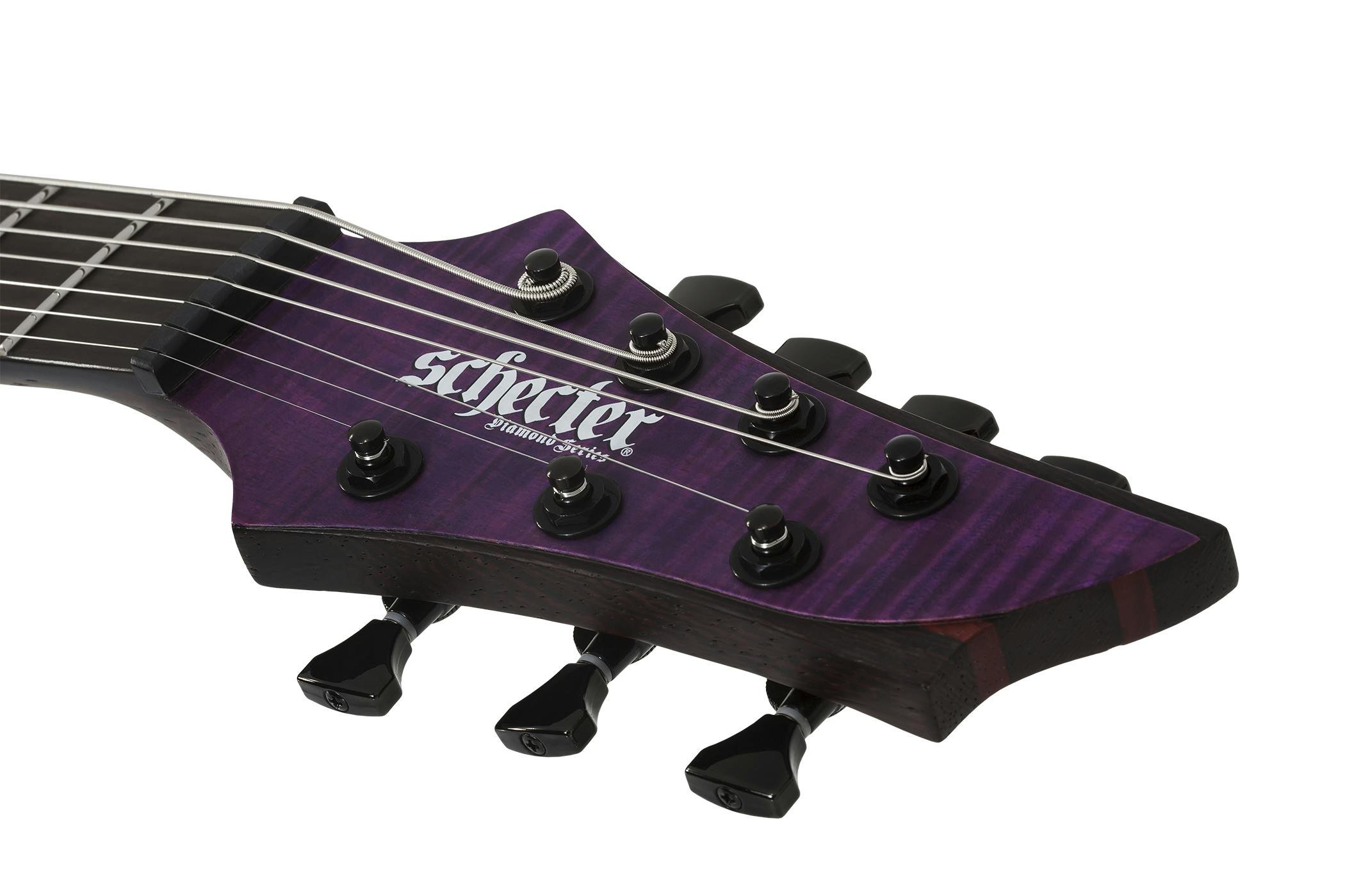 Schecter John Browne TAO-7 Signature 7-String Electric Guitar in Satin Trans Purple - SCH-GTR-463-Schecter-John-Browne-Tao-7-Satin-Trans-Purple-Headstock.jpg
