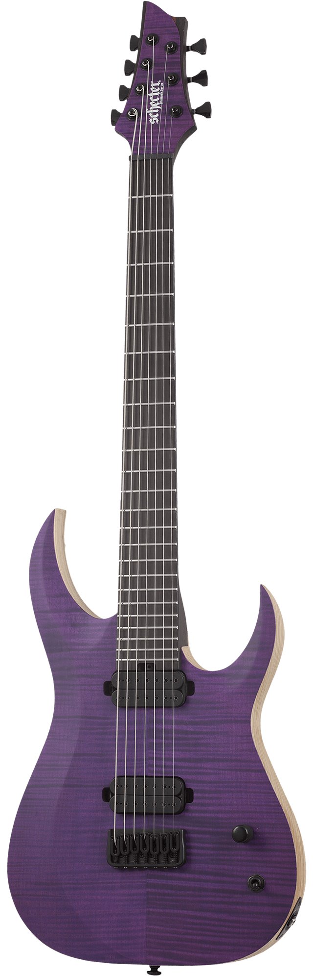 Schecter John Browne TAO-7 Signature 7-String Electric Guitar in Satin Trans Purple - SCH-GTR-463-Schecter-John-Browne-Tao-7-Satin-Trans-Purple-Tilt.jpg