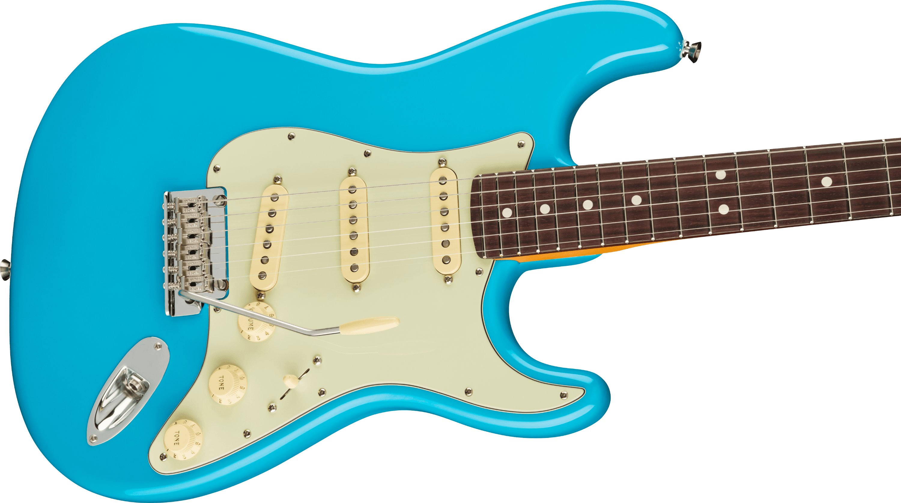 Fender American Professional II Stratocaster in Miami Blue with Rosewood Fingerboard - 403062-Fender-American-Professional-II-Stratocaster-Miami-Blue-Rosewood-Fingerboard-Body-Angle.jpg
