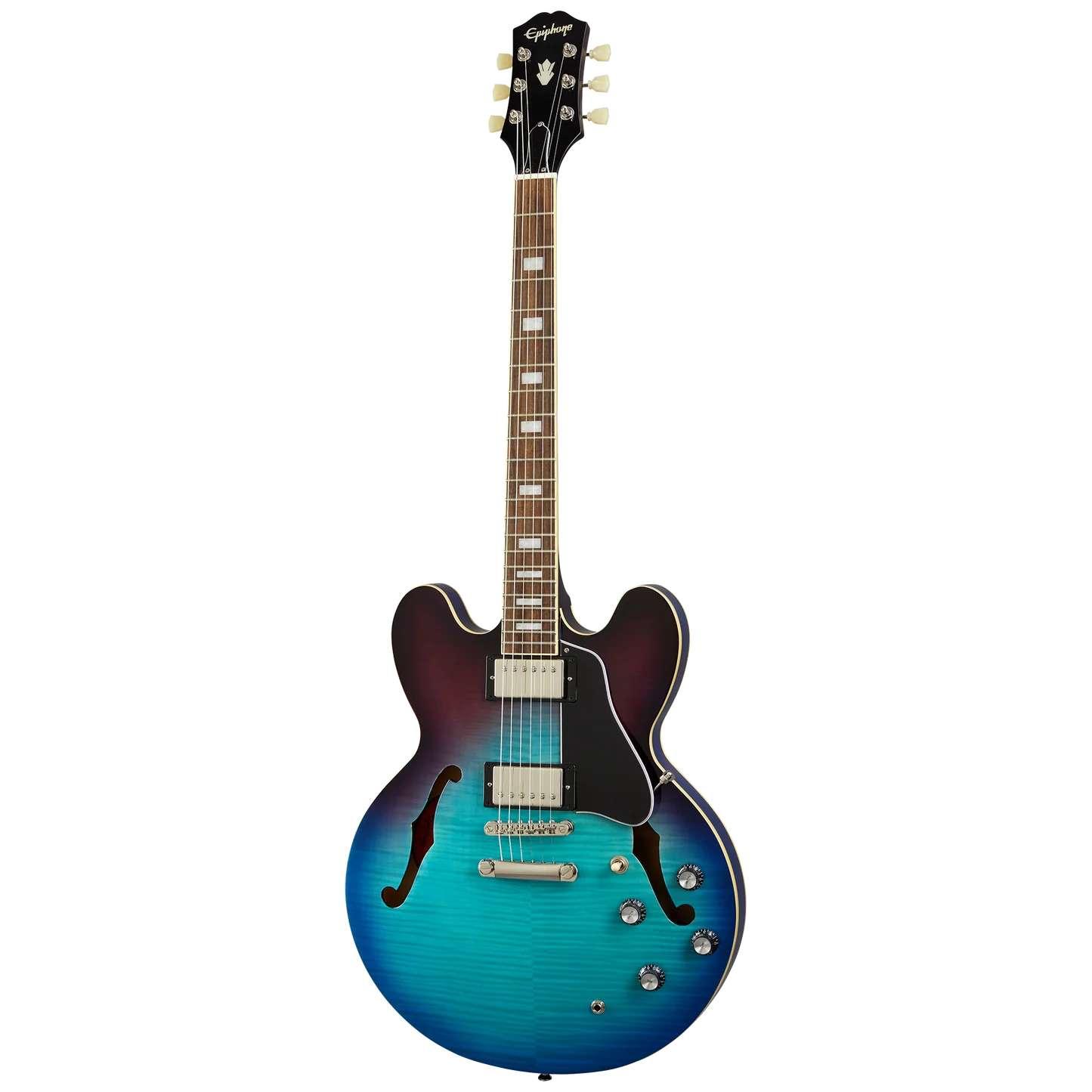 Epiphone Inspired by Gibson ES-335 Figured Semi-Hollow Electric Guitar in Blueberry Burst - EIES335FBBBNH1 (4).jpg