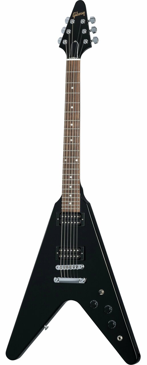 Gibson USA '80s Flying V Electric Guitar in Ebony - DSVE00EBCH1-Gibson-80s-Flying-V-Ebony.jpg