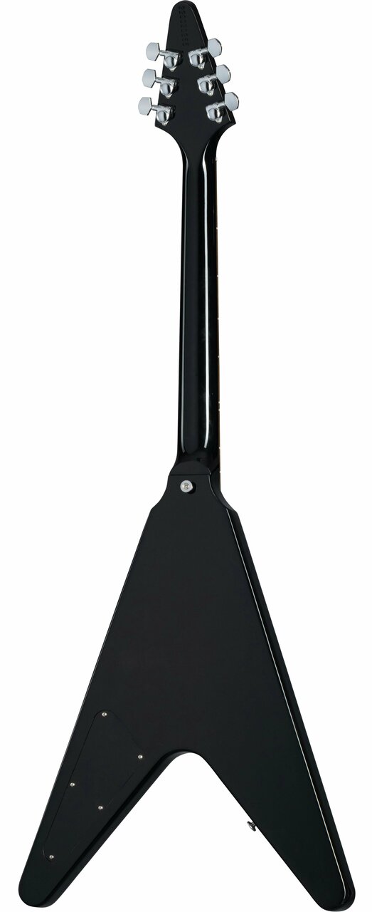 Gibson '80s Flying V Electric Guitar in Ebony - DSVE00EBCH1-Gibson-80s-Flying-V-Ebony-Back.jpg