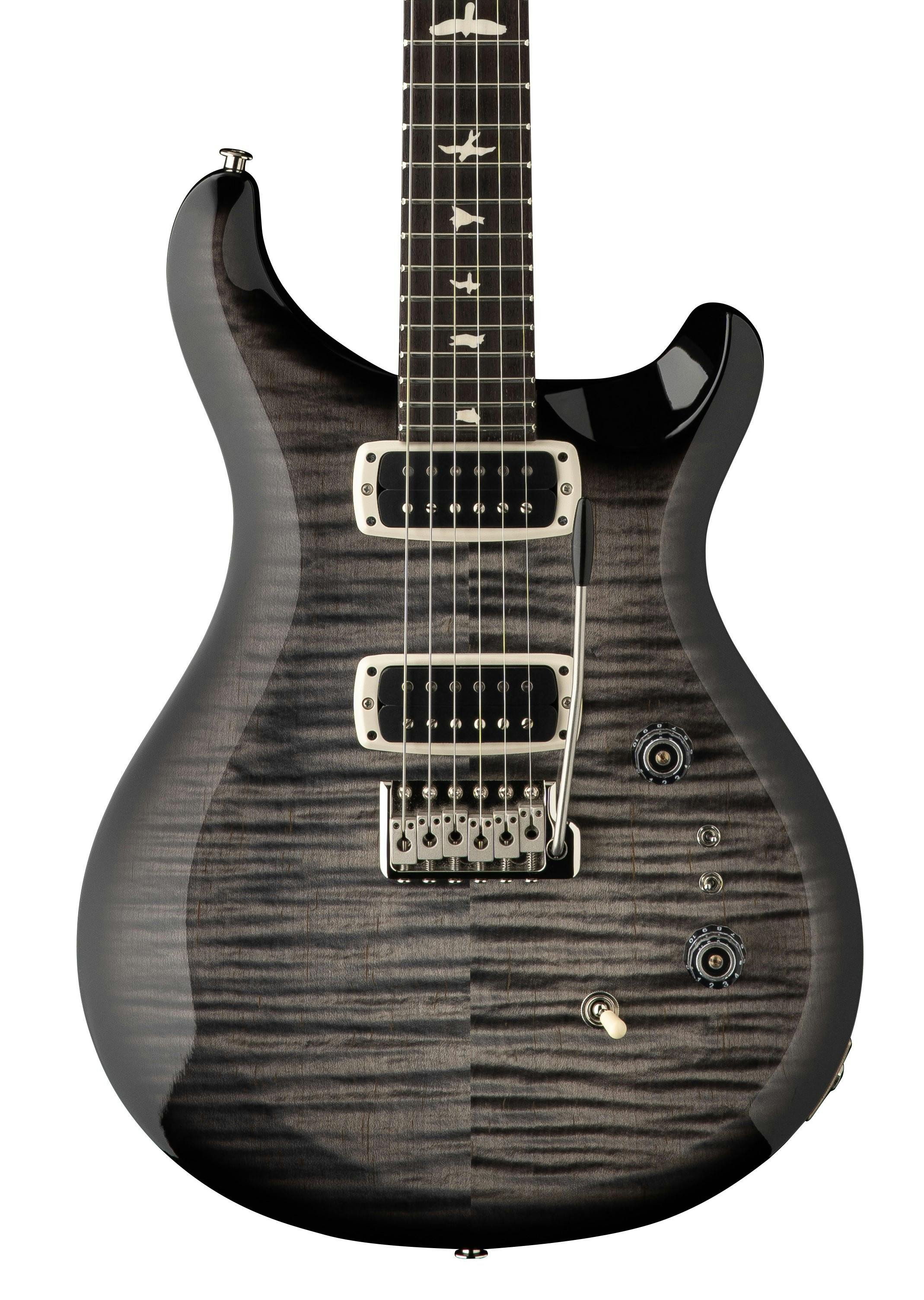 PRS S2 Custom 24-08 Electric Guitar in Faded Gray Black Burst - C6M4F2HTIBTNBBAGS-S2-Custom-24-08-Faded-Gray-Black-Black-Burst-hero.jpg