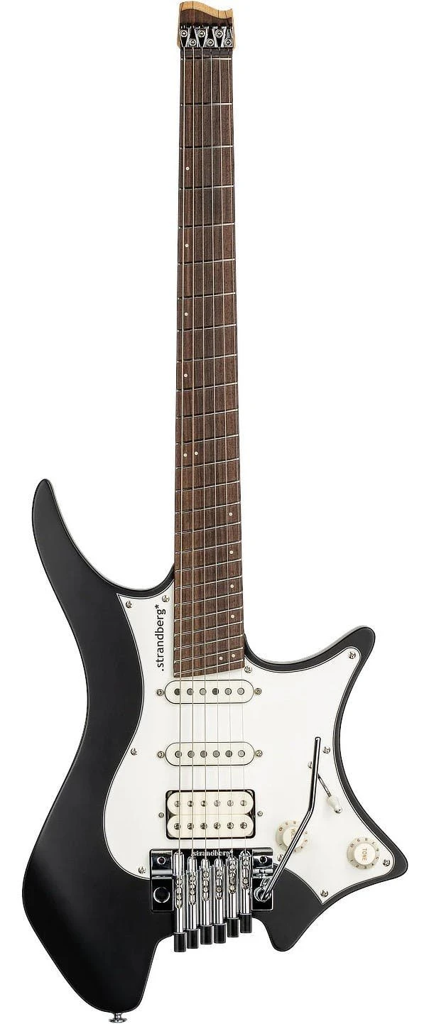 Strandberg Classic 6 Tremolo with Rosewood Neck in Black Satin