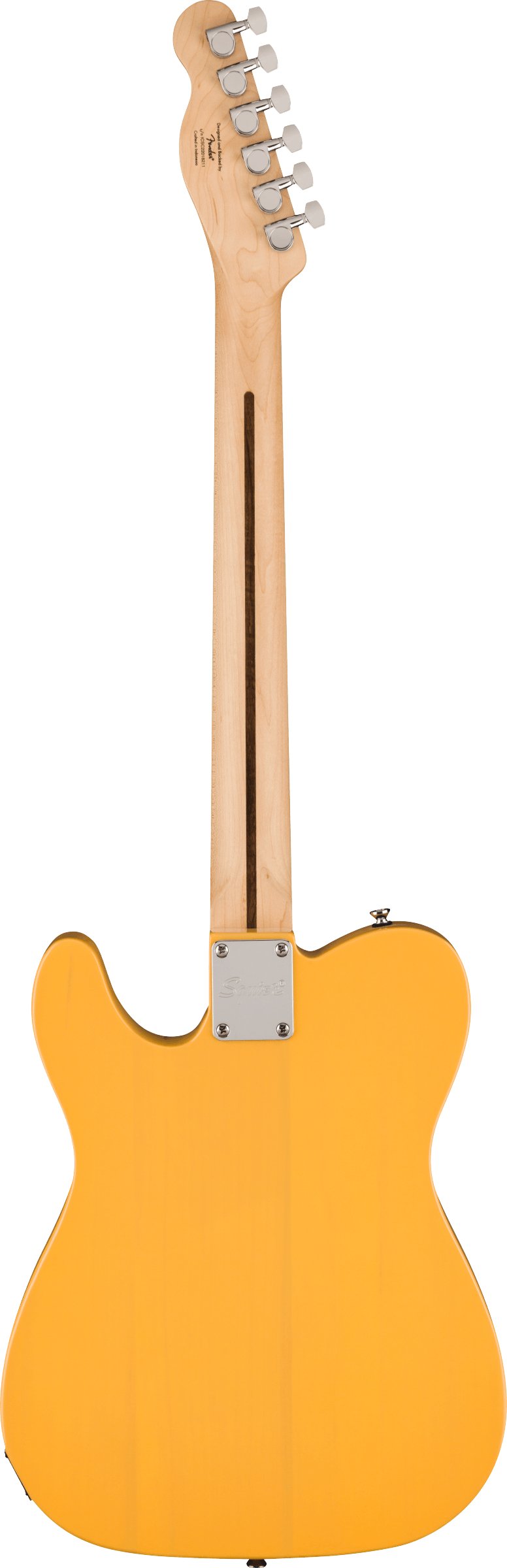 Squier Sonic Telecaster Electric Guitar in Butterscotch Blonde - 0373453550-Squier-Sonic-Telecaster-Butterscotch-Blonde-Back.jpg