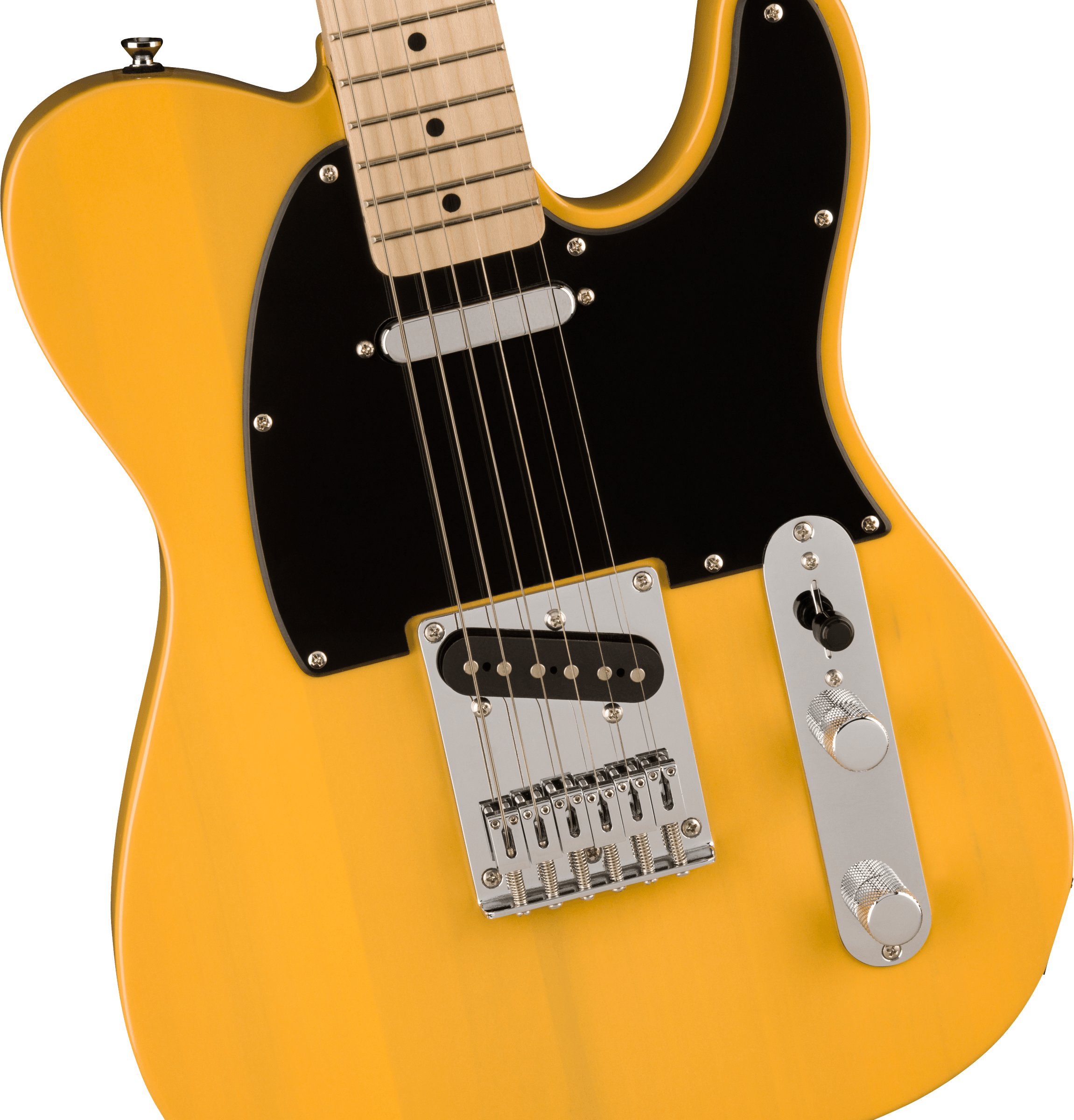 Squier Sonic Telecaster Electric Guitar in Butterscotch Blonde - 0373453550-Squier-Sonic-Telecaster-Butterscotch-Blonde-Pickups.jpg