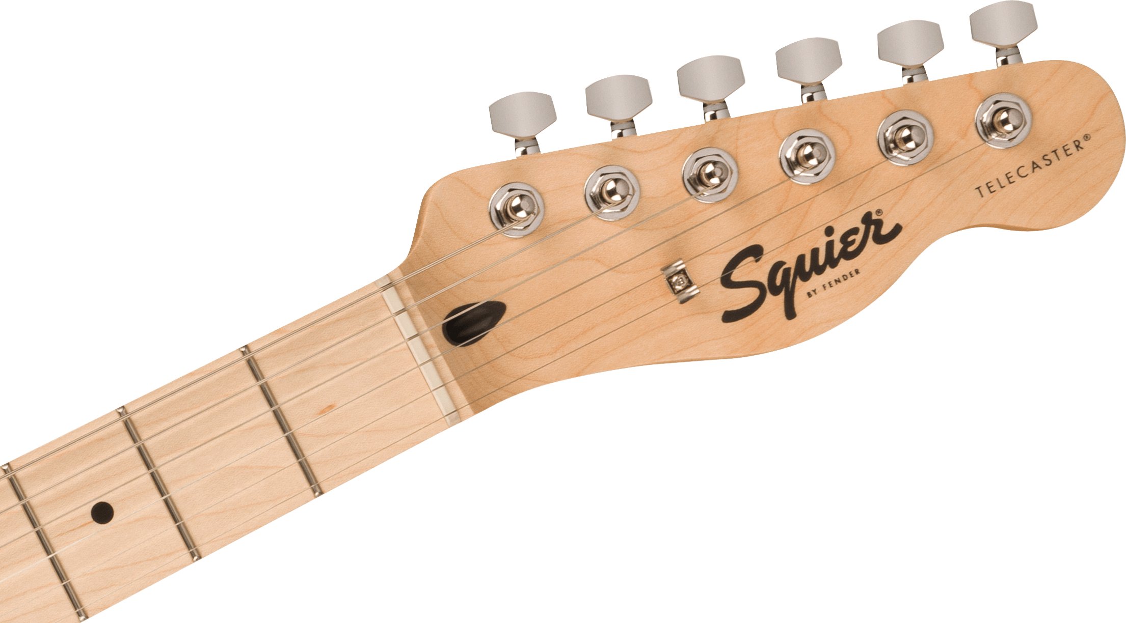 Squier Sonic Telecaster Electric Guitar in Butterscotch Blonde - 0373453550-Squier-Sonic-Telecaster-Butterscotch-Blonde-Headstock.jpg