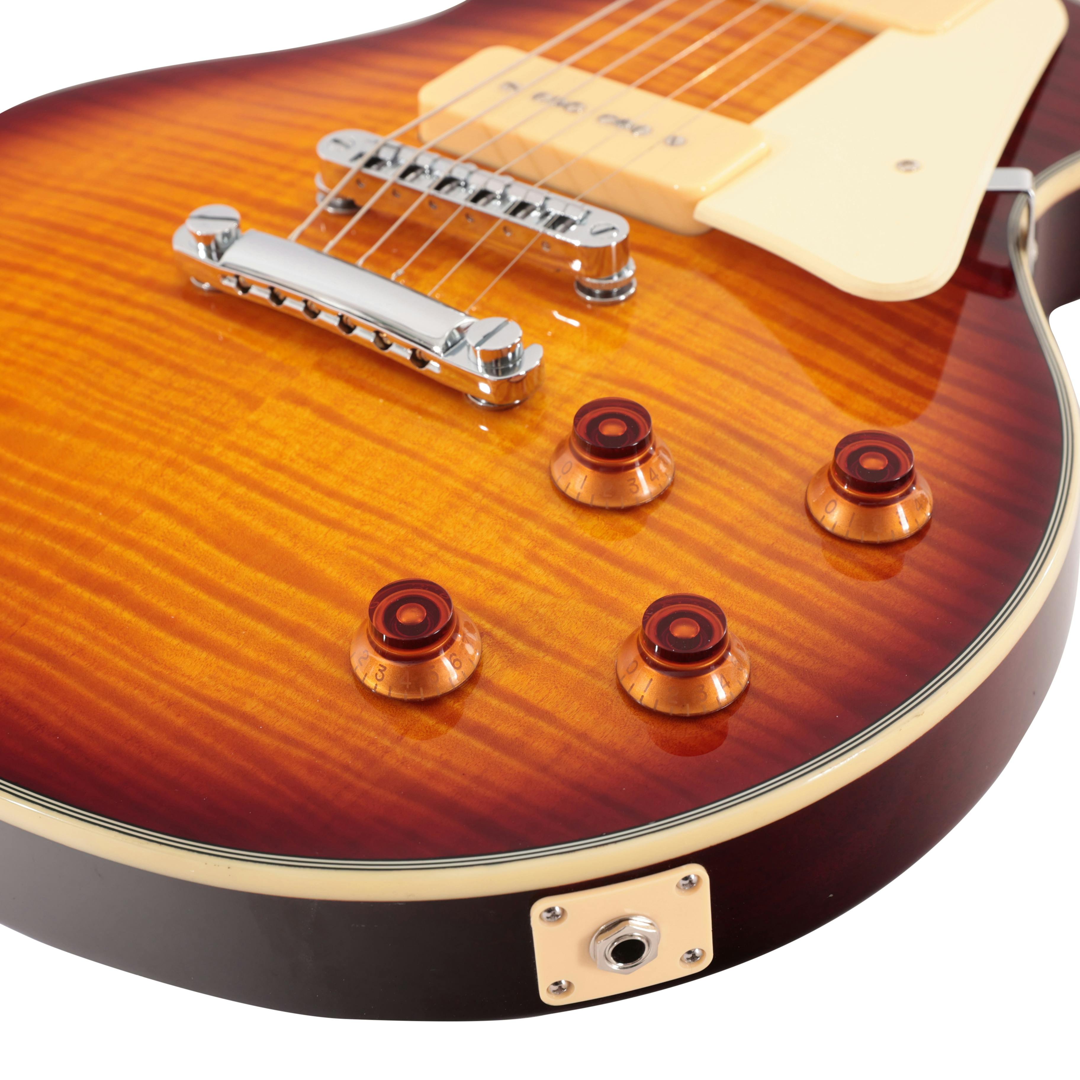 Sire Larry Carlton L7V Electric Guitar in Tobacco Sunburst - L7VTS-Sire-Larry-Carlton-L7V-P90s-Tobacco-Sunburst-Controls.jpg