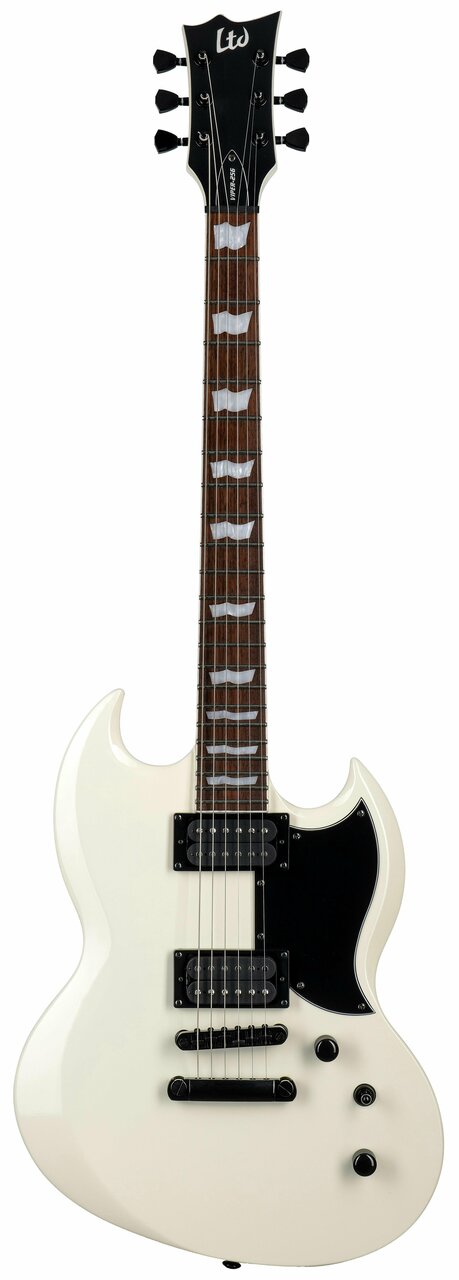 ESP LTD Viper-256 Electric Guitar in Olympic White - 10011362-VIPER-256_OW_FRONT.jpg
