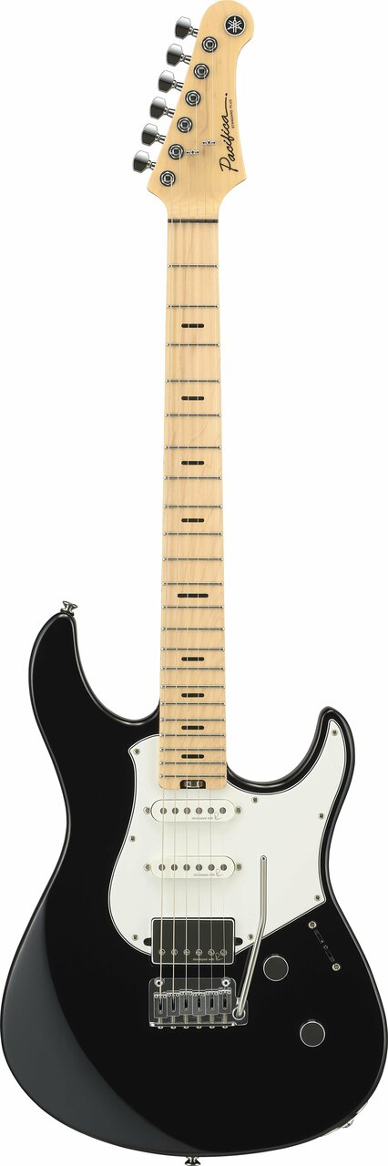 Yamaha Pacifica Standard Plus Maple Board In Black - GPACSP12MBL-Yamaha-Pacifica-Standard-Plus-with-Maple-Fretboard-in-Black-Front.jpg