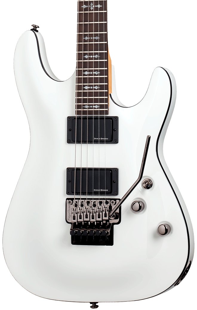 Schecter Demon 6 FR Electric Guitar in Vintage White - Andertons