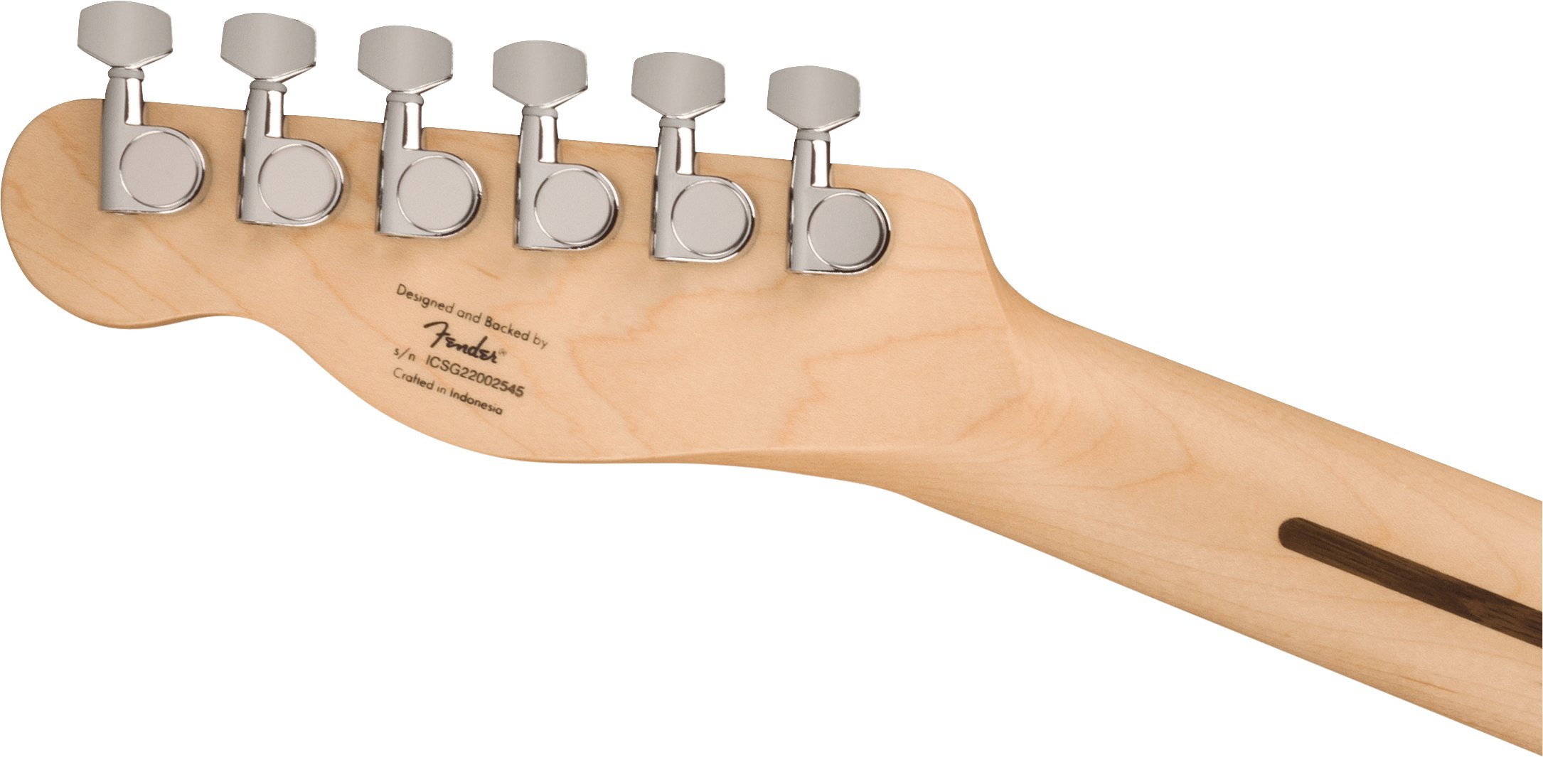 Squier Sonic Telecaster Electric Guitar in Torino Red - 0373451558-Squier-Sonic-Telecaster-Torino-Red-Headstock-Back.jpg