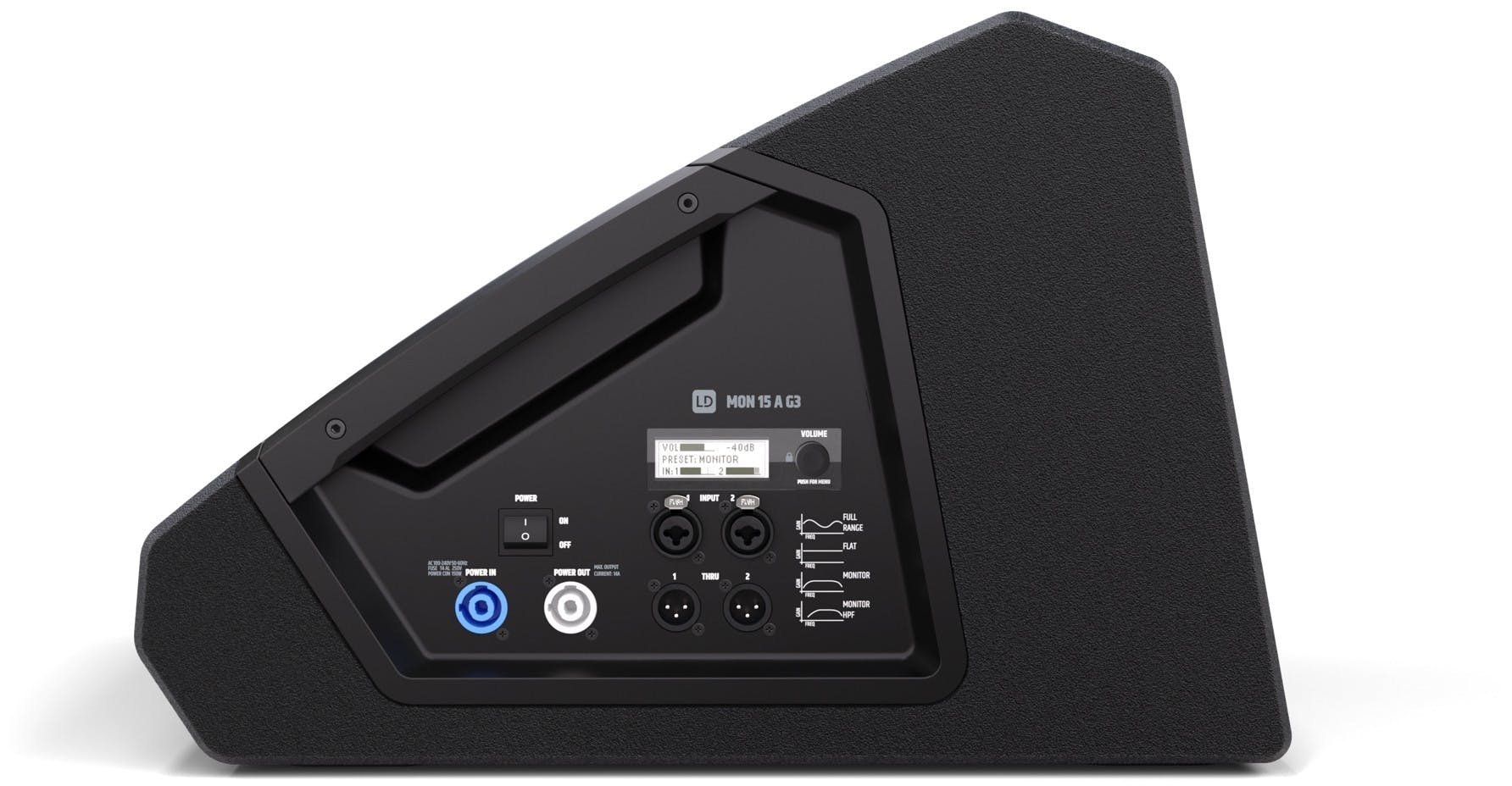 LD Systems MON 15 A G3 - 15" Active Stage Monitor - LDMON15AG3-LDMON15AG3_Side.jpg